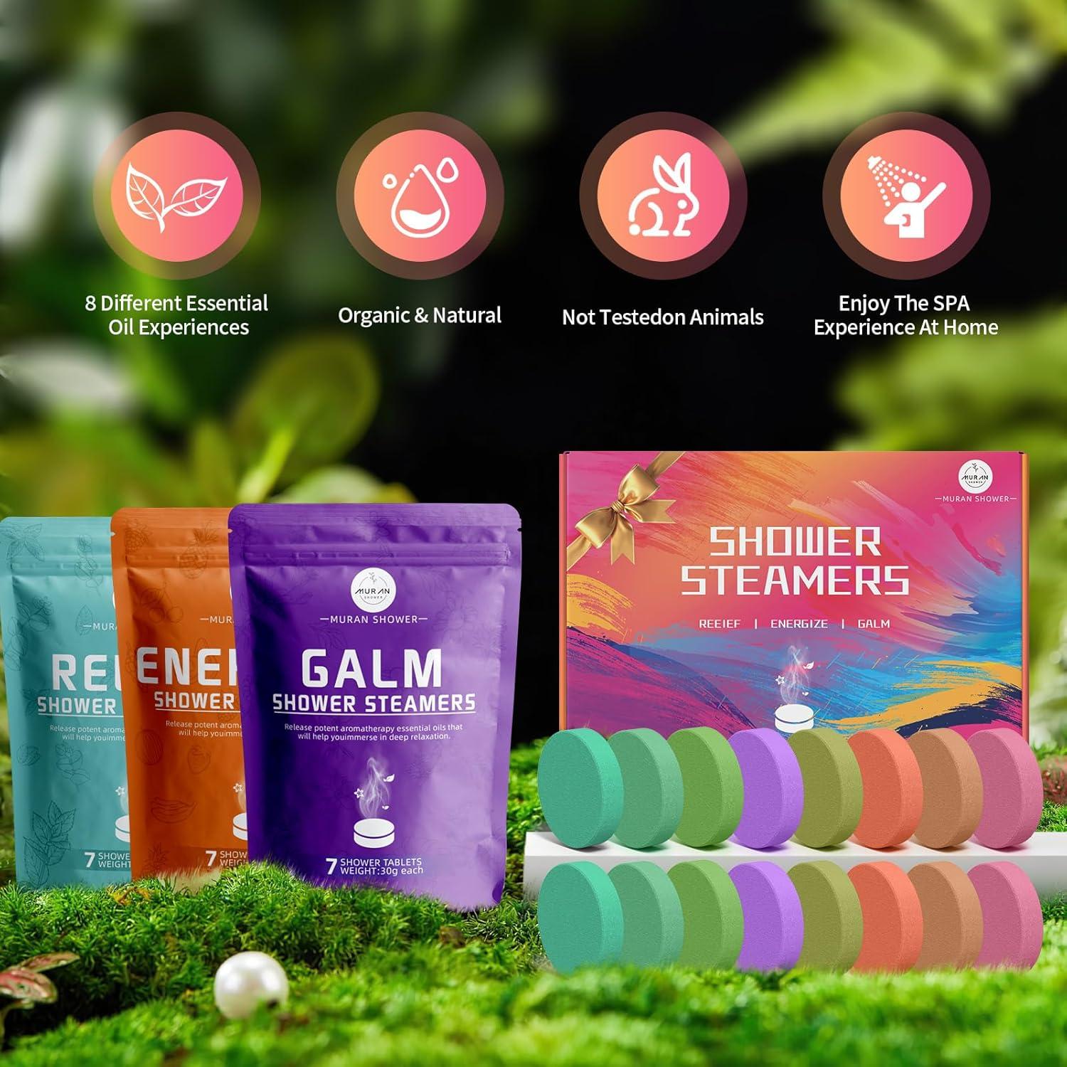 Bombas de Ducha Aromaterapia MURAN - Set de 21 Piezas