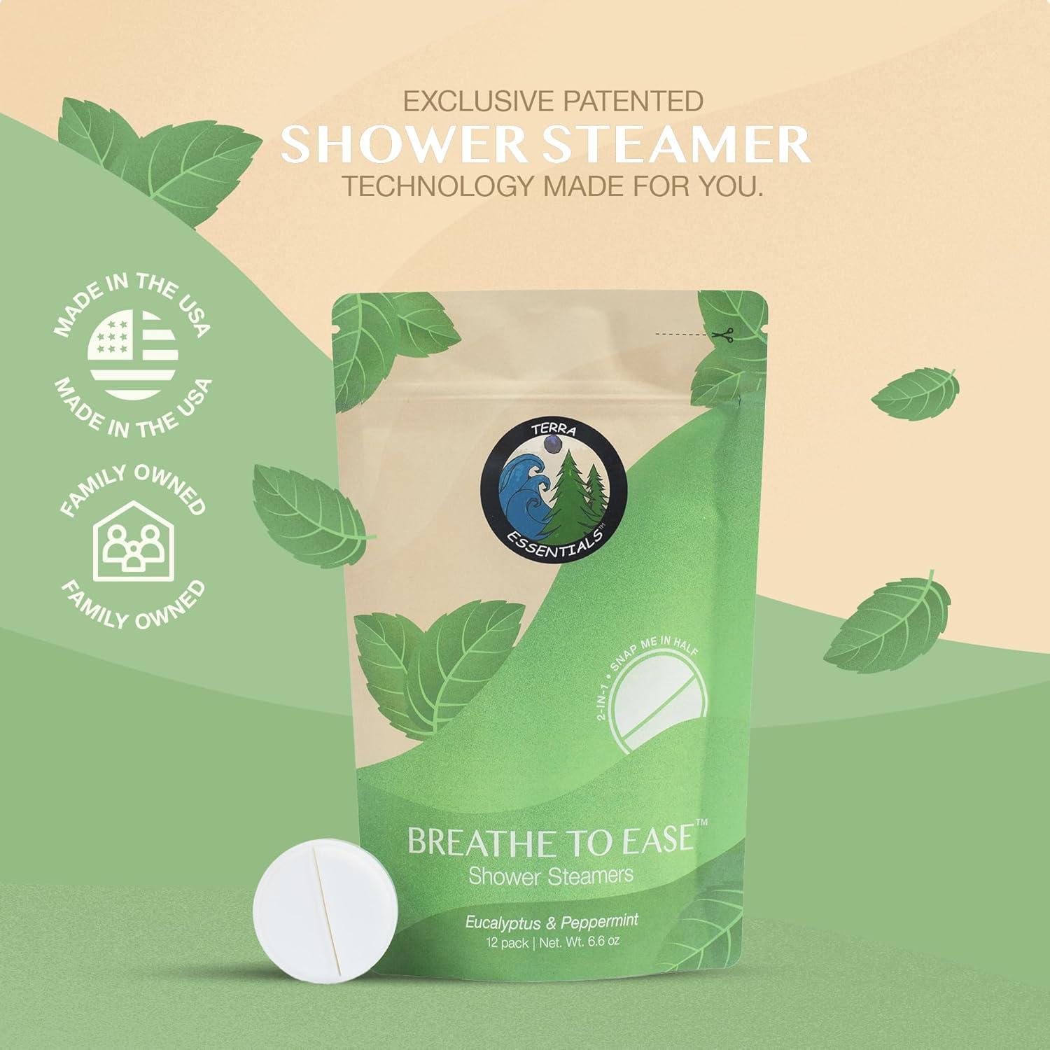 Tabletas de Vapor de Eucalipto Terra Essentials - 12 Unidades Aromaterapia