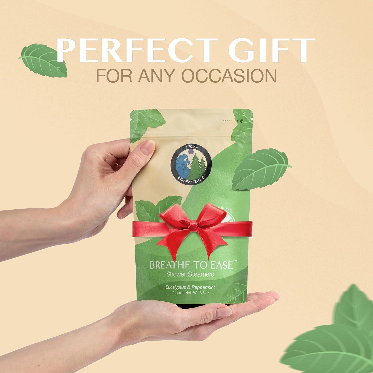 Tabletas de Vapor de Eucalipto Terra Essentials - 12 Unidades Aromaterapia