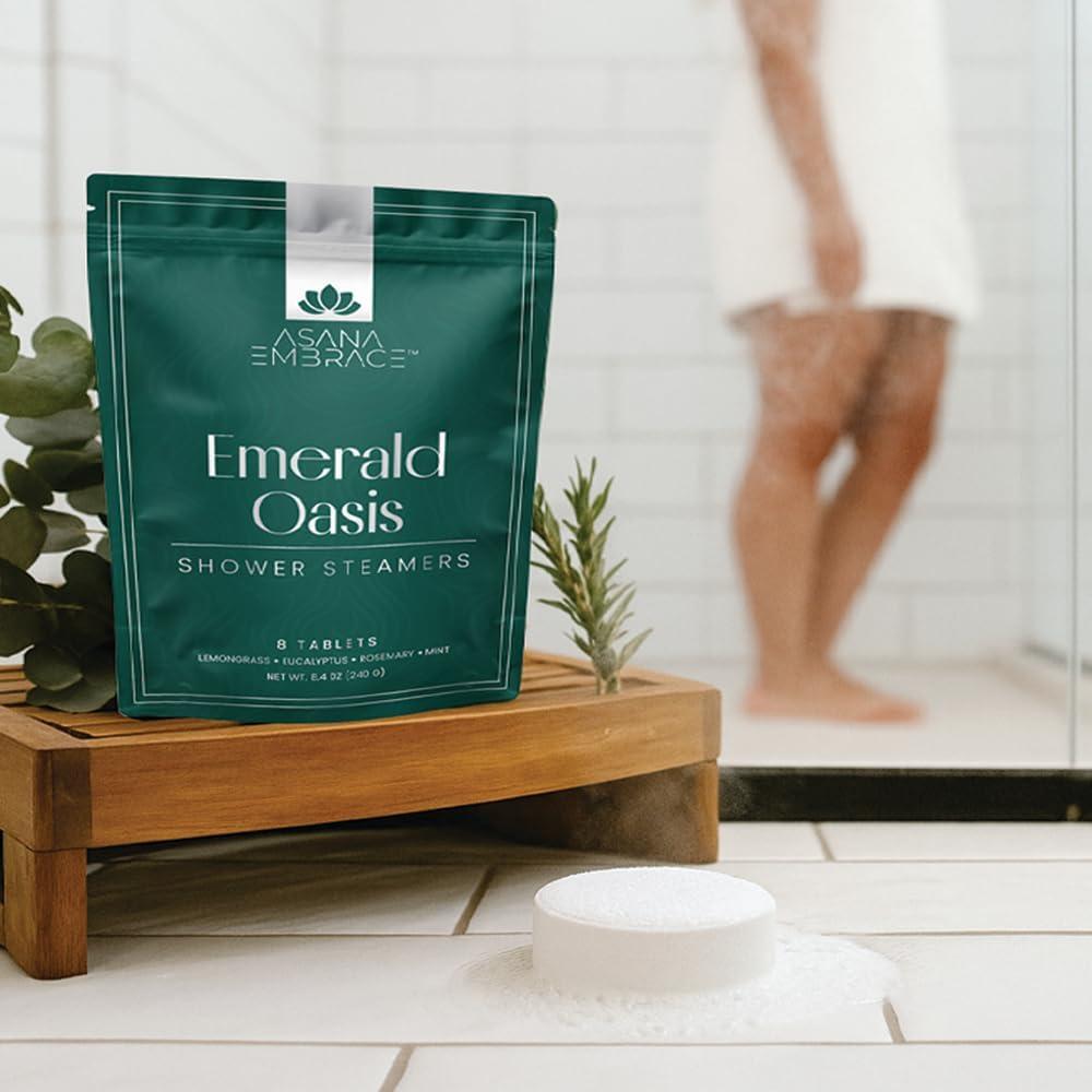 Tabletas efervescentes Emerald Oasis Asana Embrace 8 unidades
