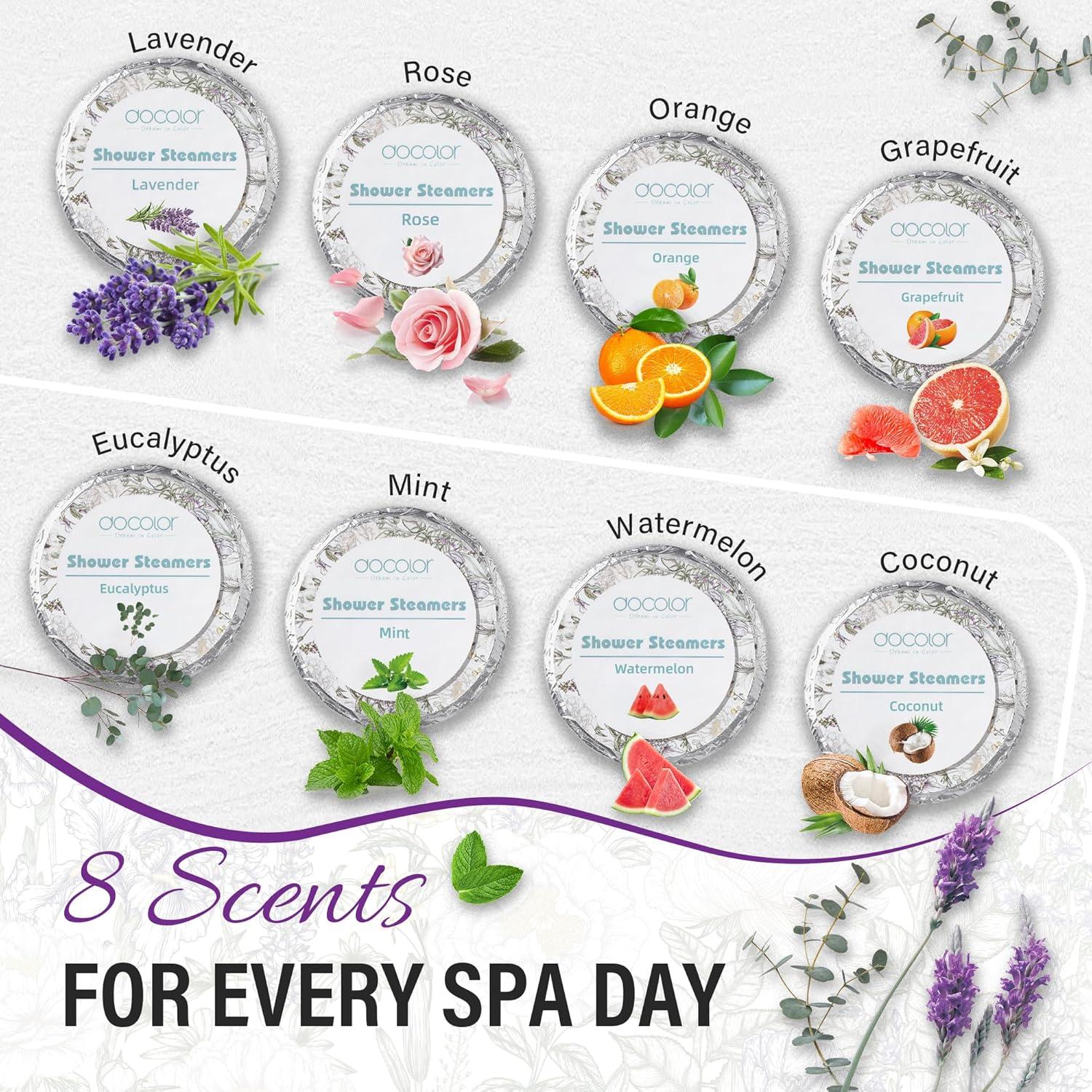 Bombas de Ducha Aromaterapia docolor 12 Piezas Relajación