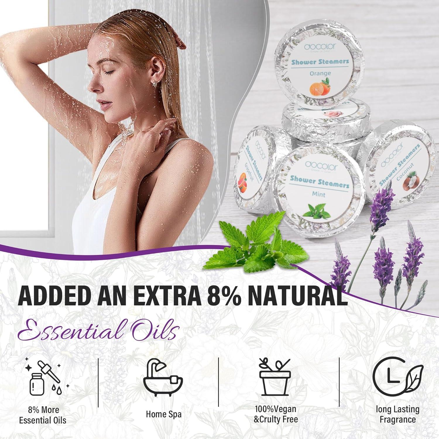 Bombas de Ducha Aromaterapia docolor 12 Piezas Relajación