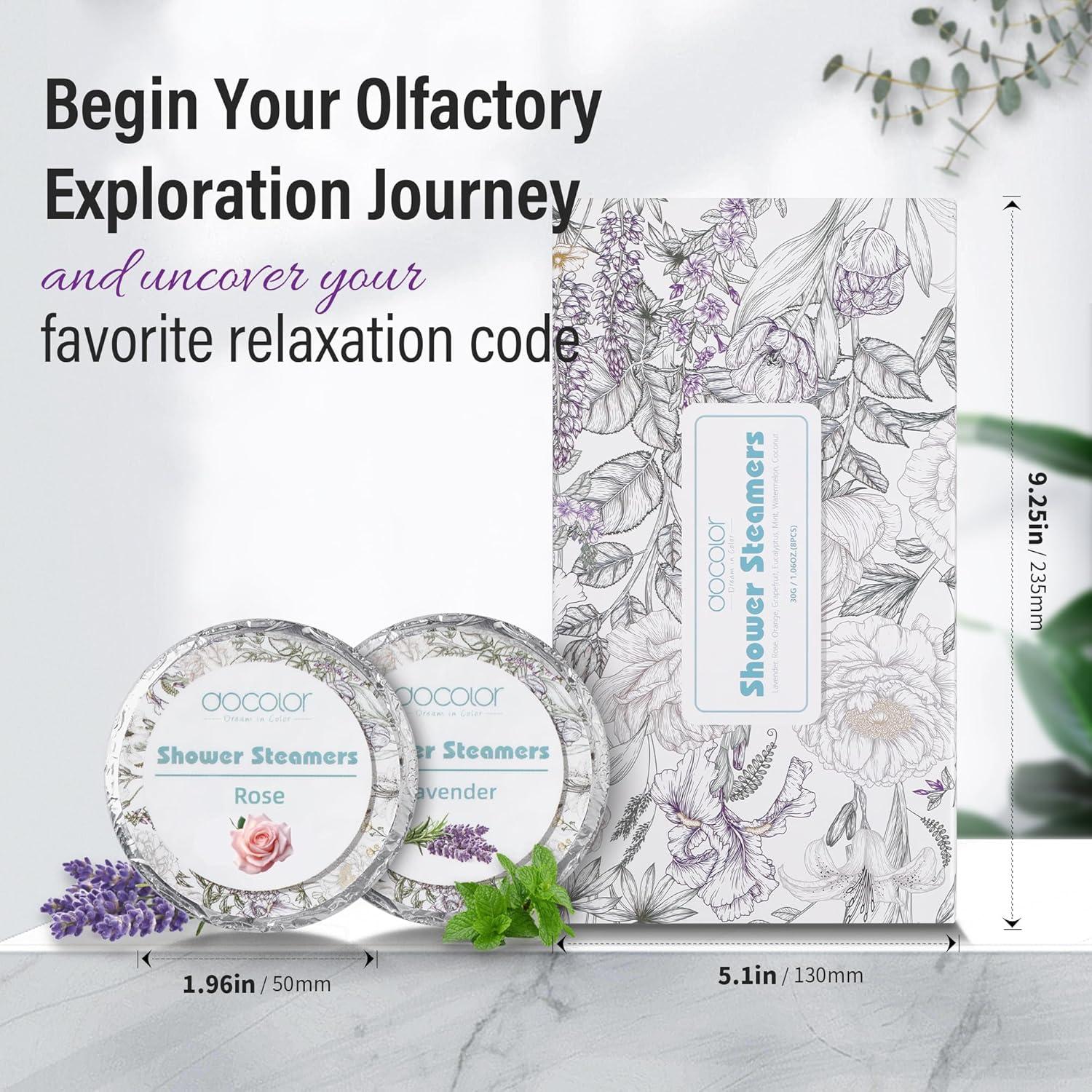 Bombas de Ducha Aromaterapia docolor 12 Piezas Relajación