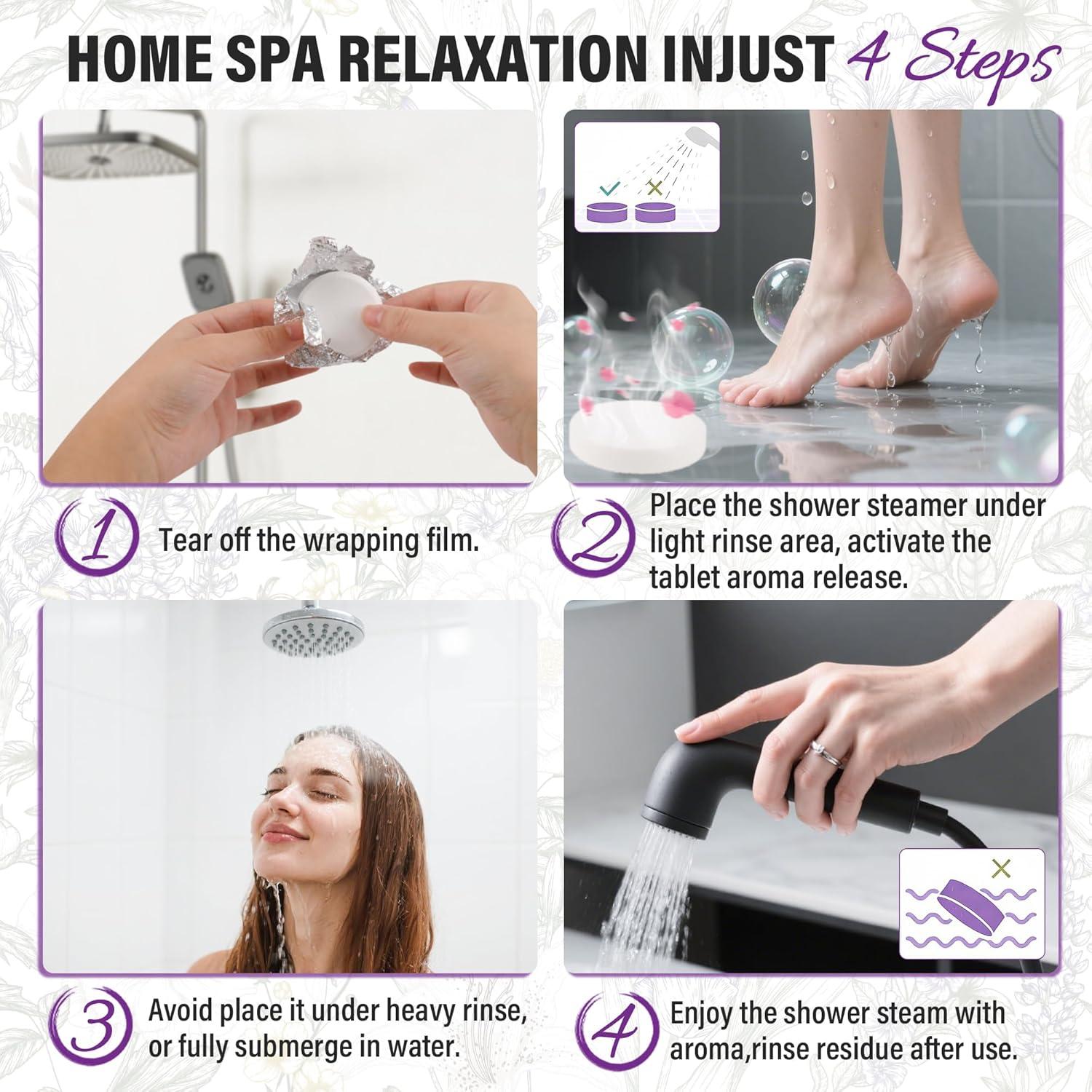 Bombas de Ducha Aromaterapia docolor 12 Piezas Relajación