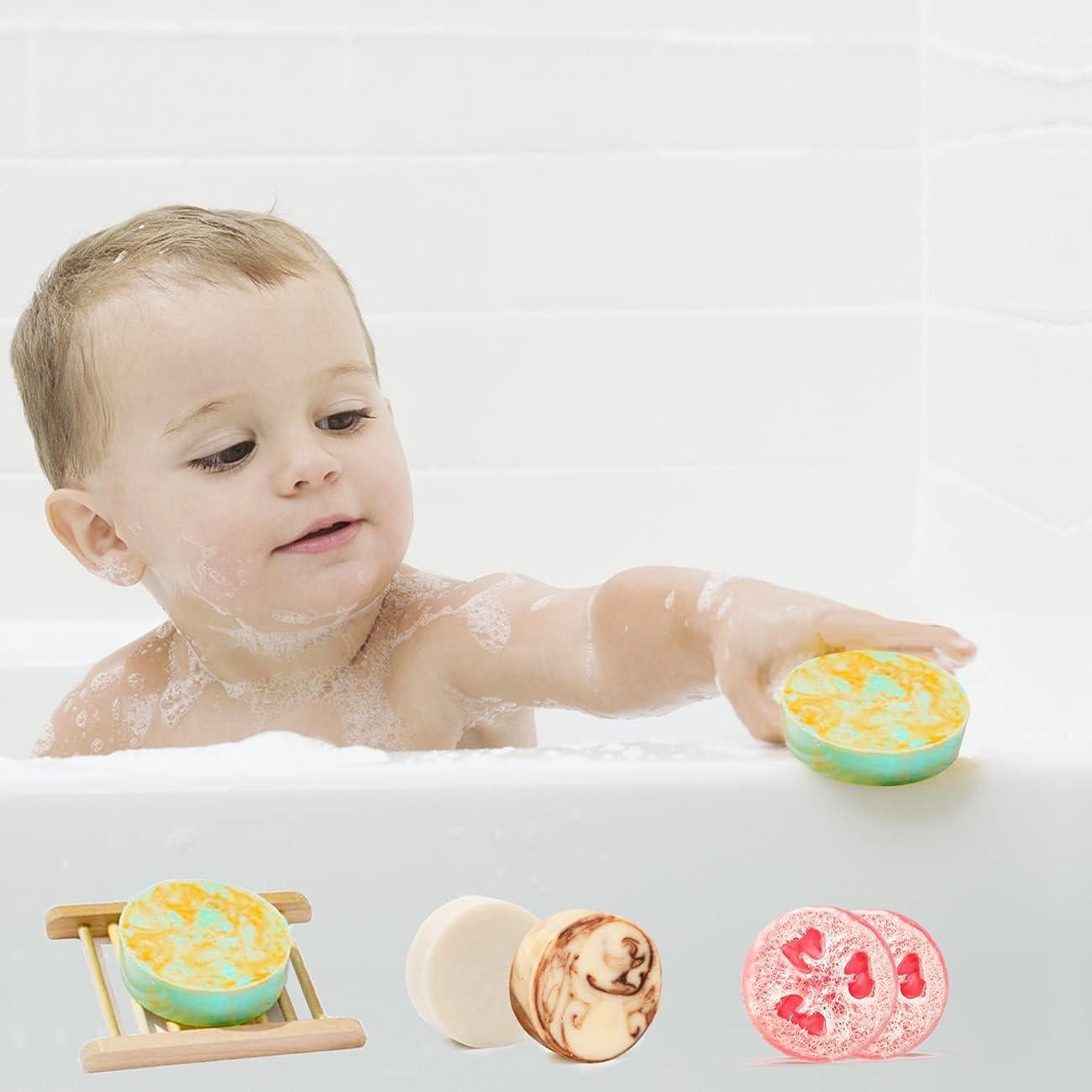 Moukiween Moldes de Silicona Redondos para Jabón 5.3 cm - 2 Pcs