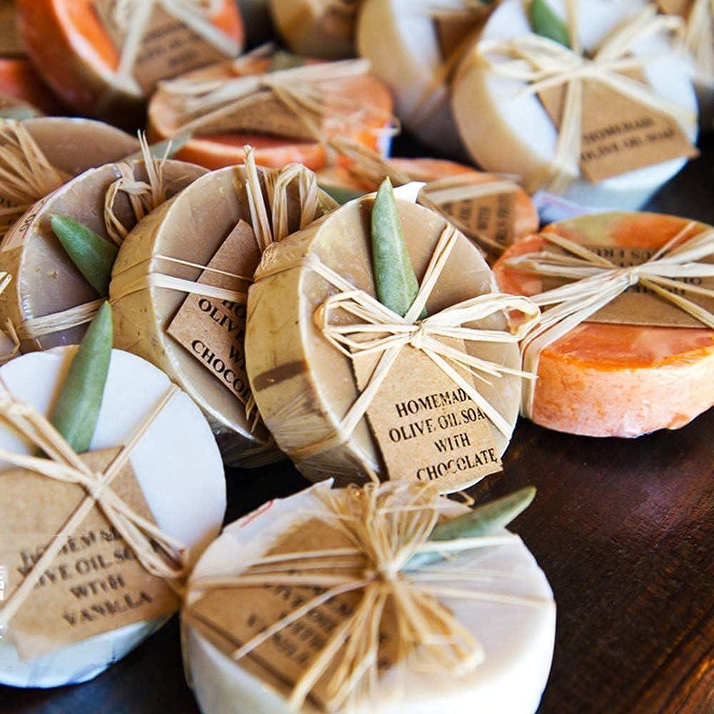 Moukiween Moldes de Silicona Redondos para Jabón 5.3 cm - 2 Pcs