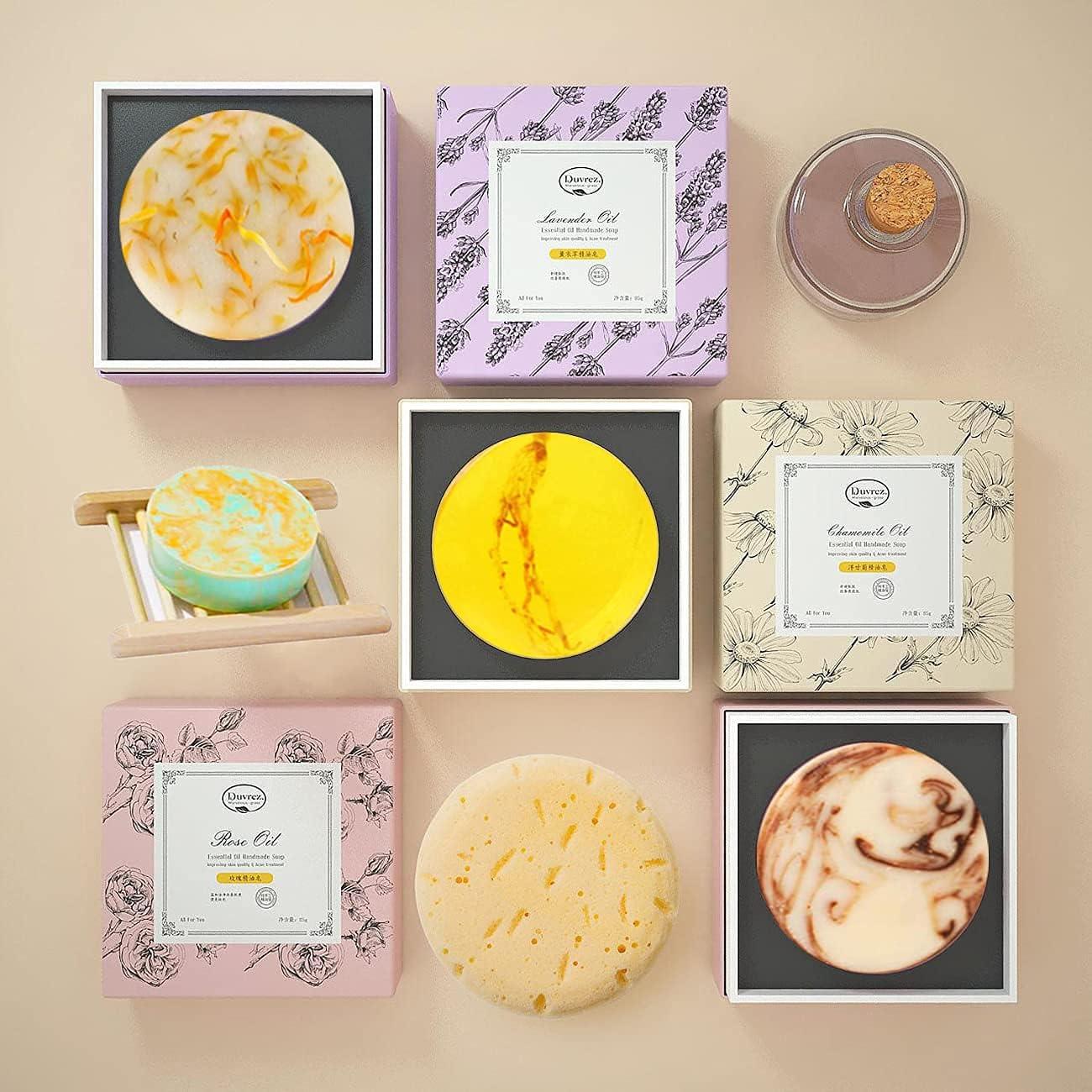 Moukiween Moldes de Silicona Redondos para Jabón 5.3 cm - 2 Pcs