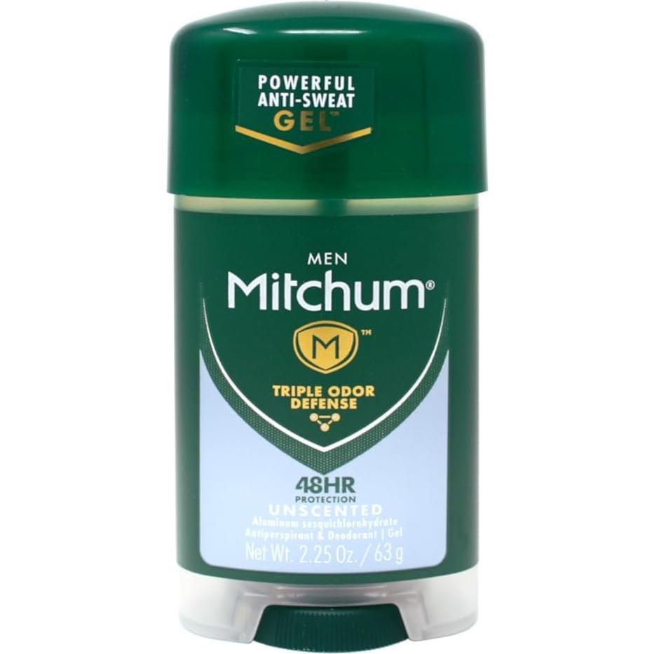 Desodorante Gel Mitchum para Hombres Sin Fragancia 63.5g x2