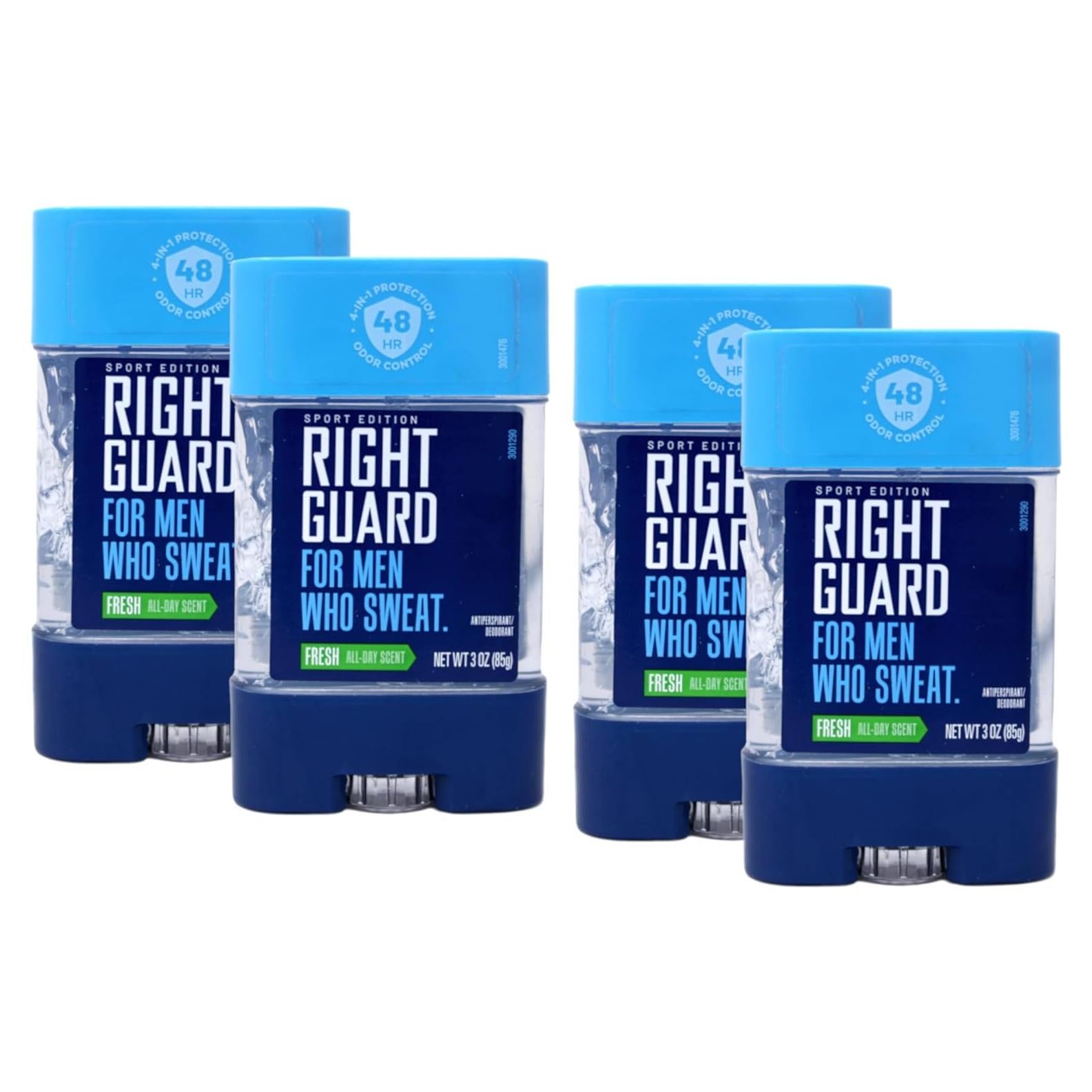 Desodorante Antitranspirante Right Guard Sport Gel 85g x4