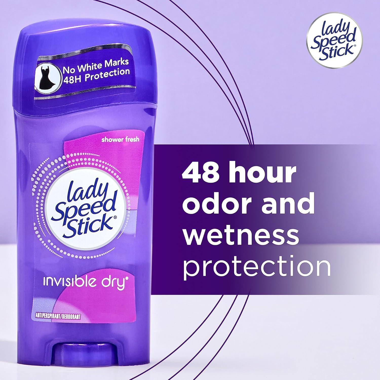 Desodorante Antiperspirante Lady Speed Stick 65.2g x 4 - Fresco de Ducha