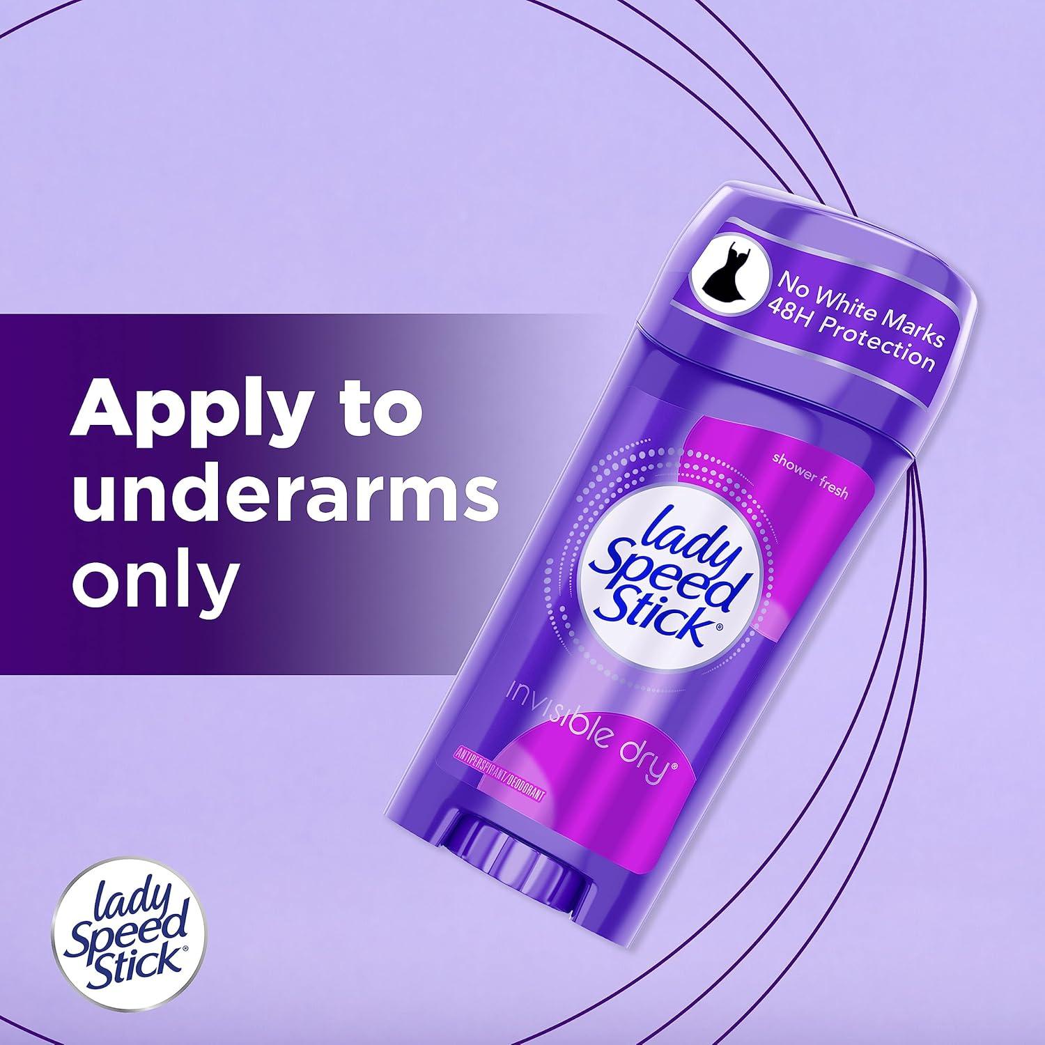 Desodorante Antiperspirante Lady Speed Stick 65.2g x 4 - Fresco de Ducha