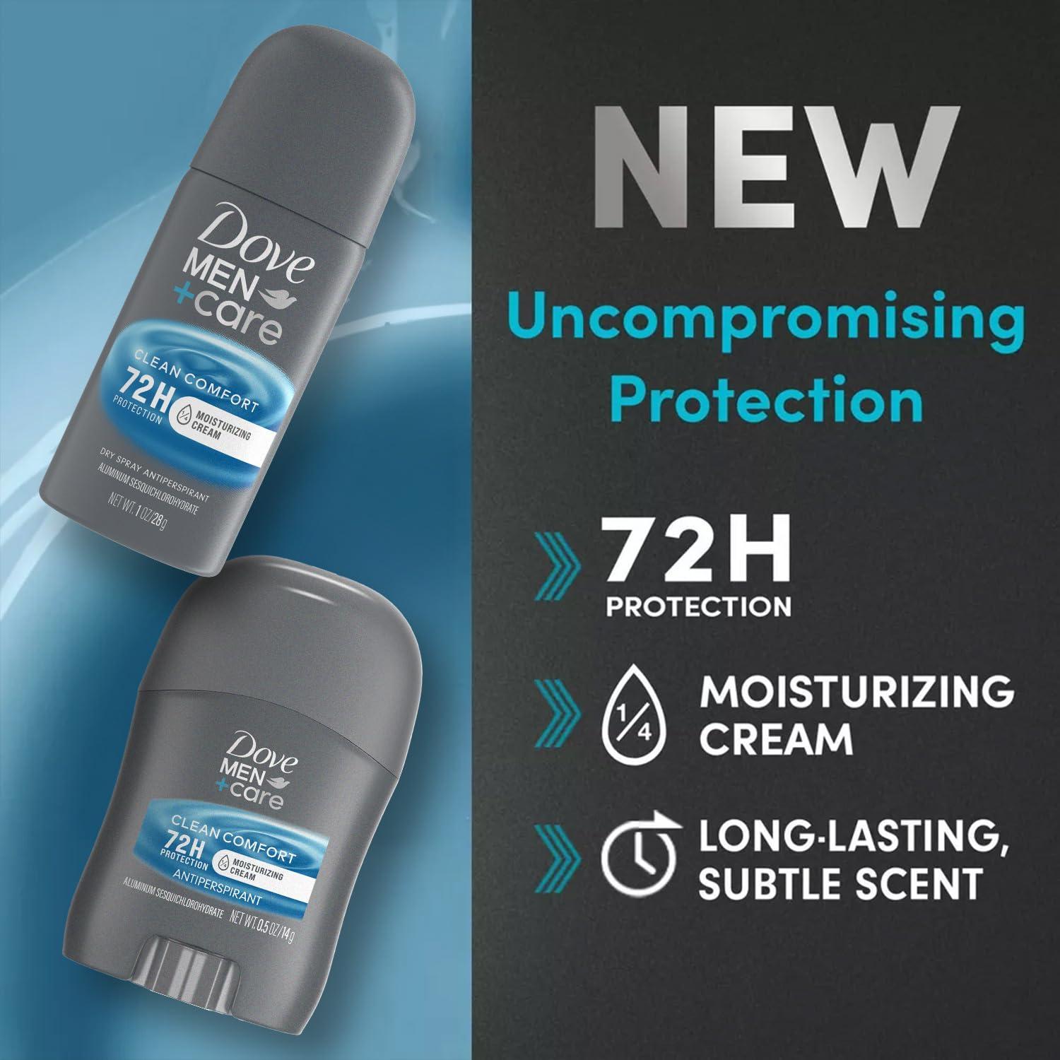 Dove Men+Care Antitranspirante Viaje 4 Piezas 72H Protección