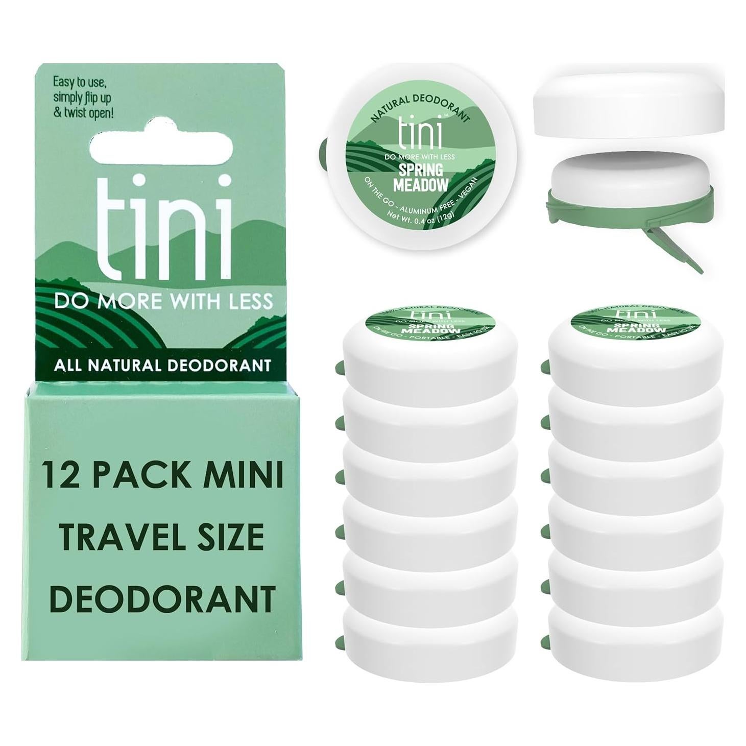 Desodorante TINI Naturals 12 Paquete 11.34g Libre de Aluminio