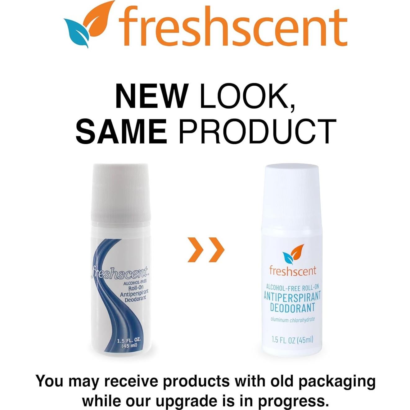 Desodorante Roll-On Freshscent Sin Alcohol 42.5 g Paquete 96