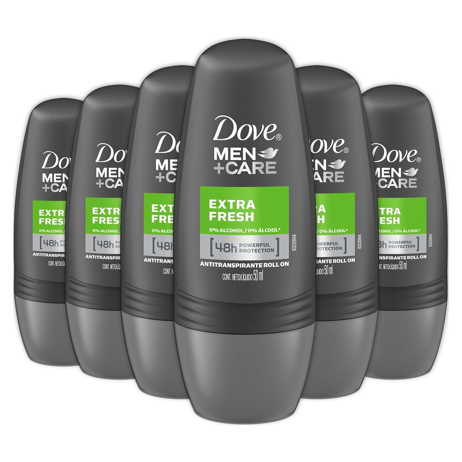 Desodorante Roll-On Dove Men+Care Extra Fresh 6x50ml
