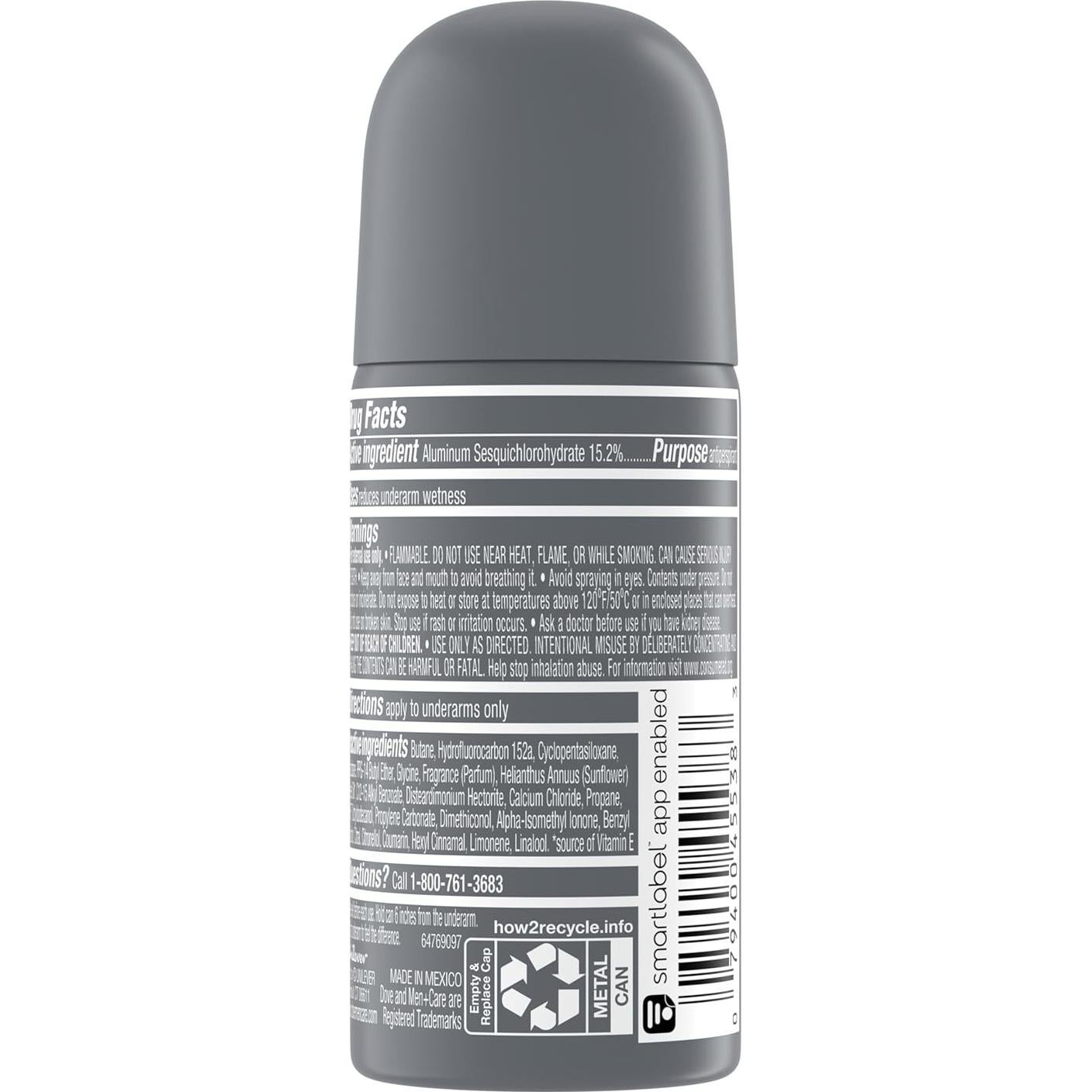 Dove Men+Care Desodorante Antitranspirante Spray Seco 72h 49.6g