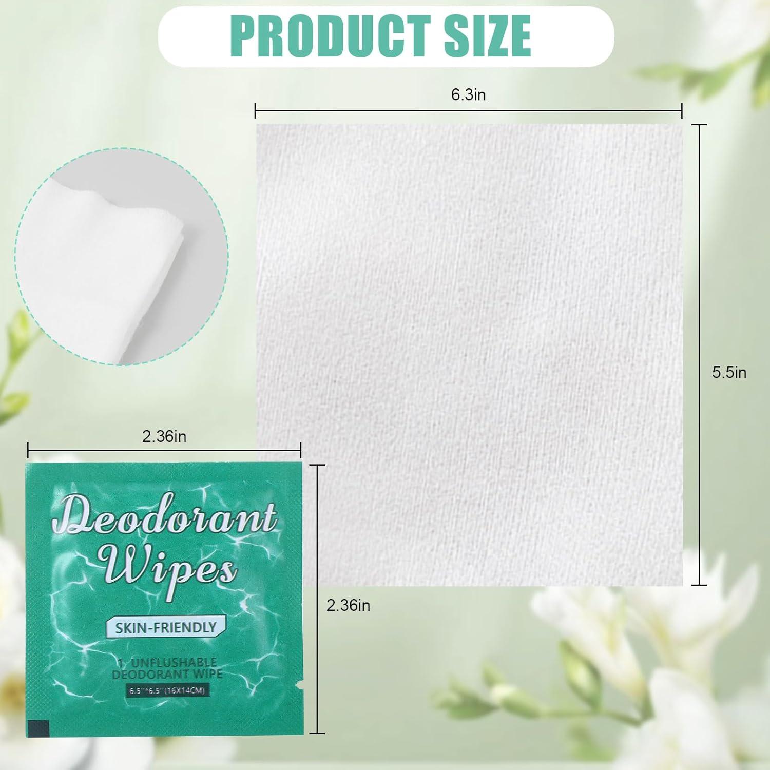 100 Toallitas Desodorantes Individuales YONHTUTU Jazmín