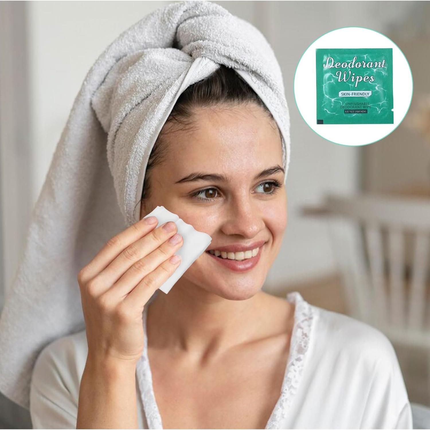 100 Toallitas Desodorantes Individuales YONHTUTU Jazmín