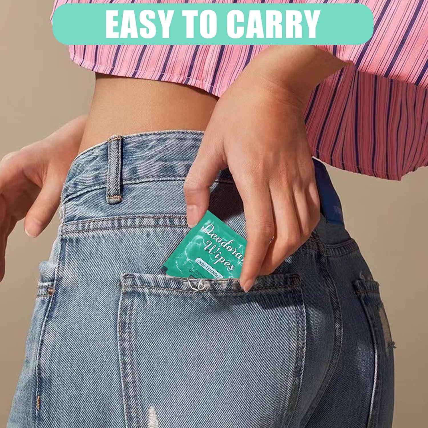 100 Toallitas Desodorantes Individuales YONHTUTU Jazmín