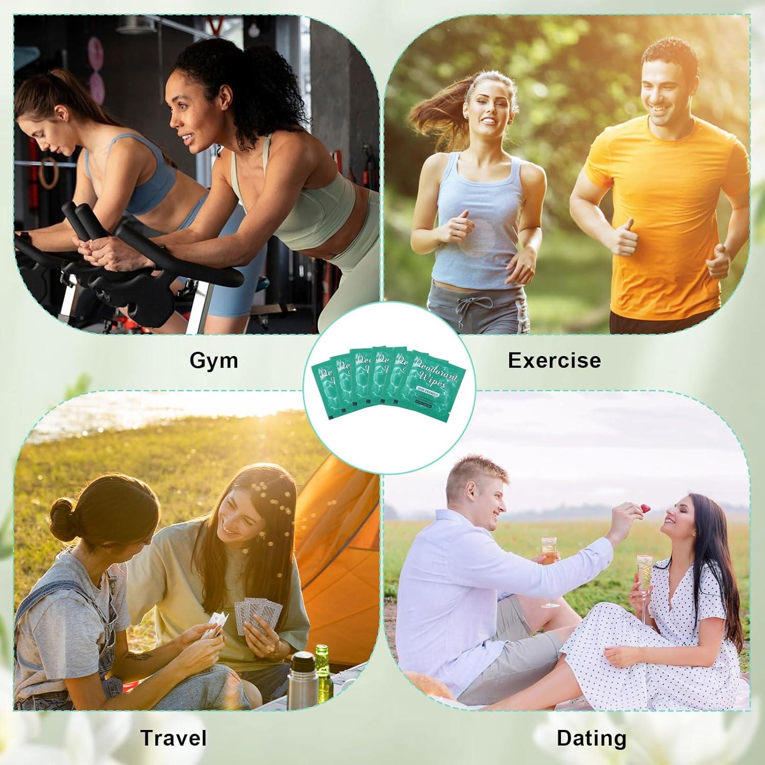 100 Toallitas Desodorantes Individuales YONHTUTU Jazmín