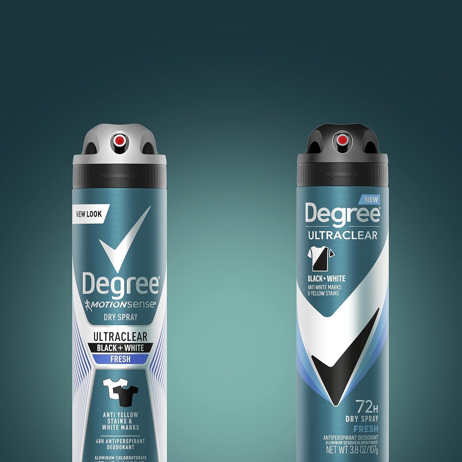Spray Antitranspirante Degree Hombres UltraClear 107 g Negro + Blanco