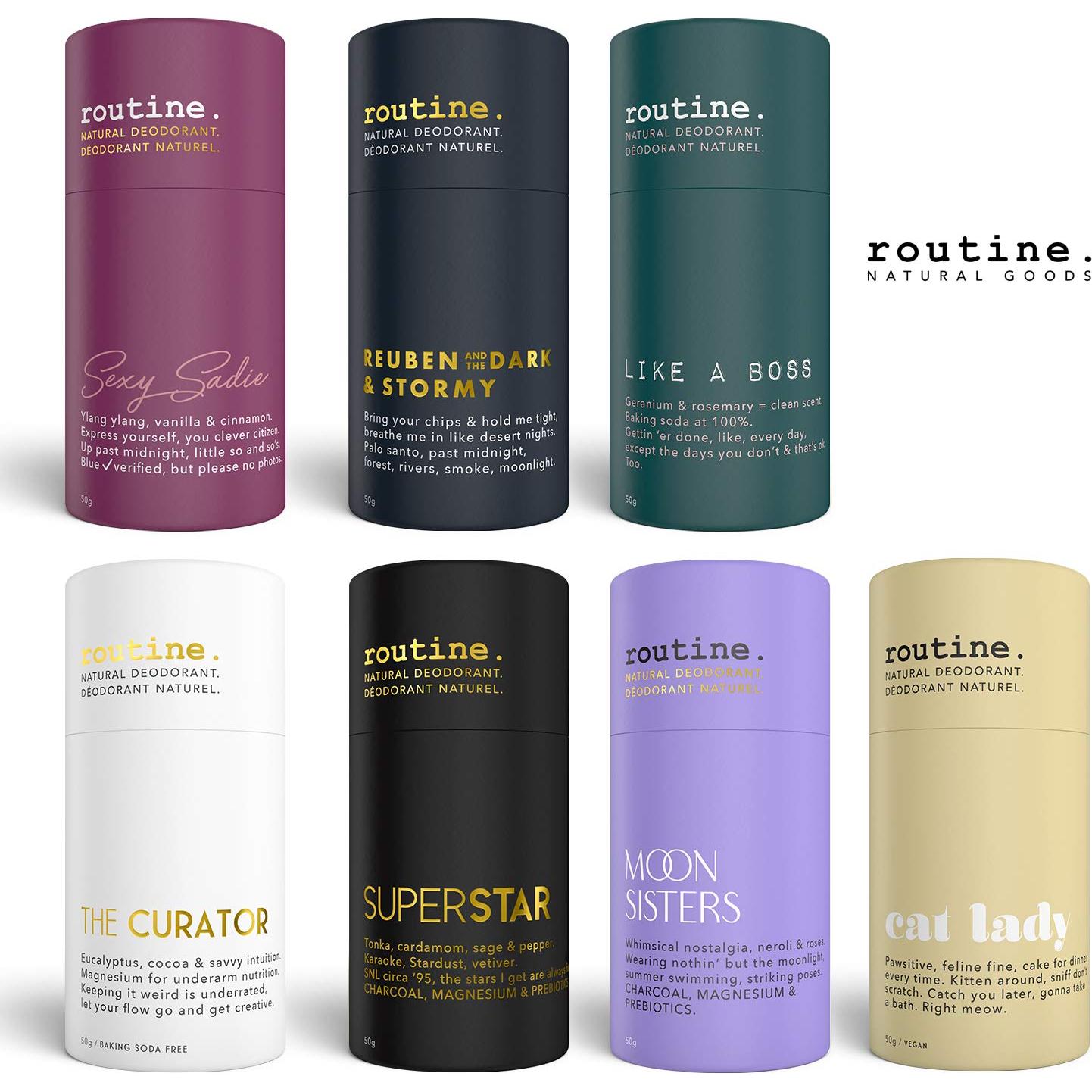 Desodorante Natural en Barra ROUTINE 50g - Libre de Aluminio