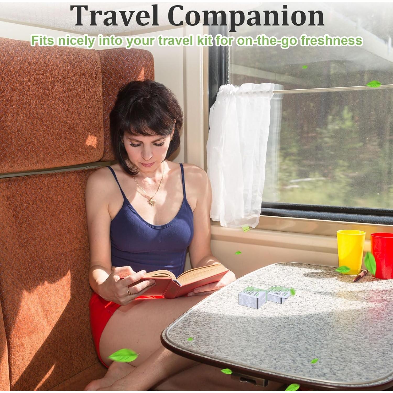 200 Toallitas Desodorantes Pepino Xyulaan Mini Viaje