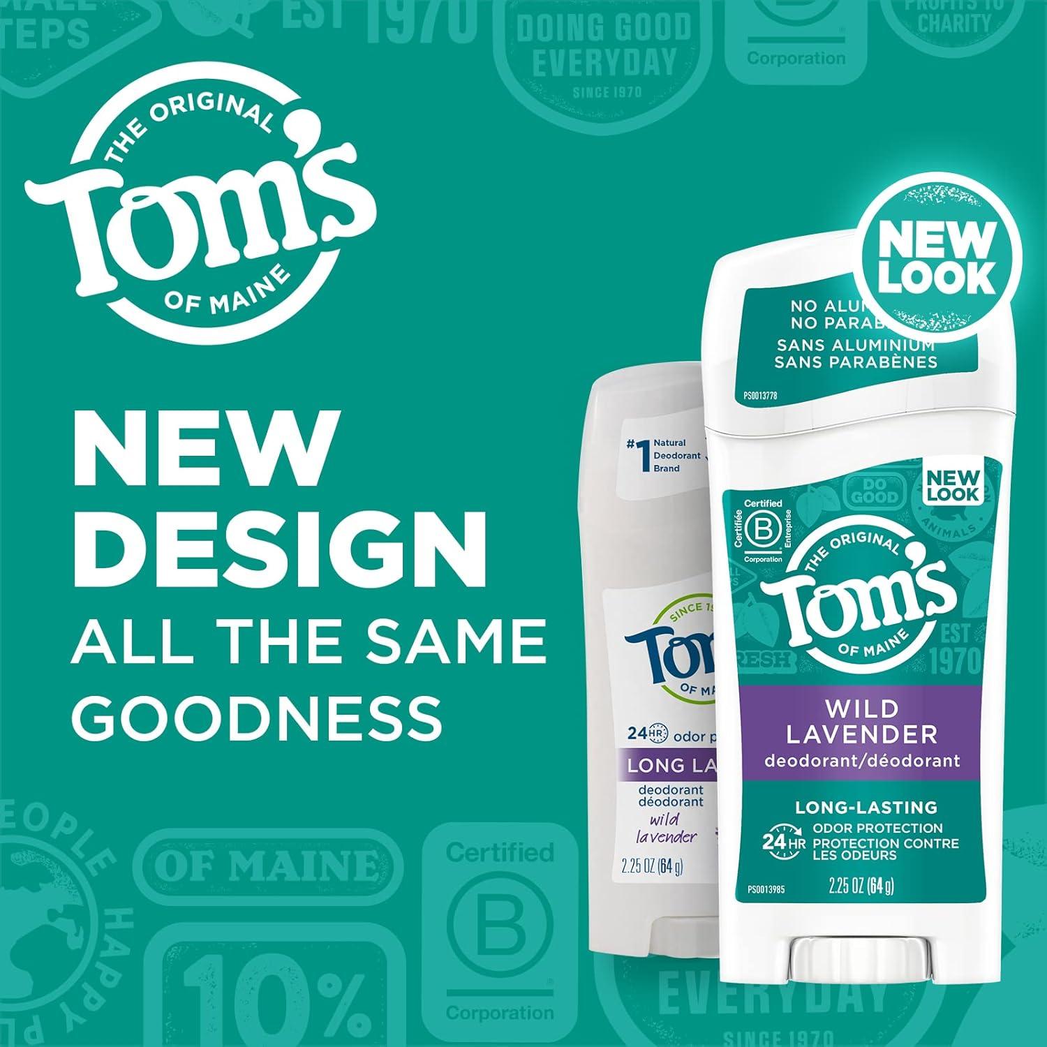 Desodorante Natural Tom's of Maine 63.5 g Lavanda Sin Aluminio