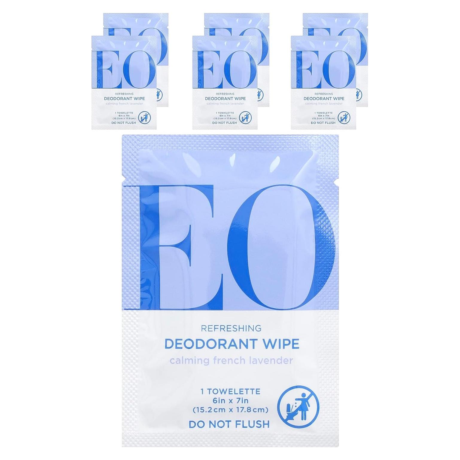 Toallitas Desodorantes Orgánicas EO Lavanda 6 Unidades