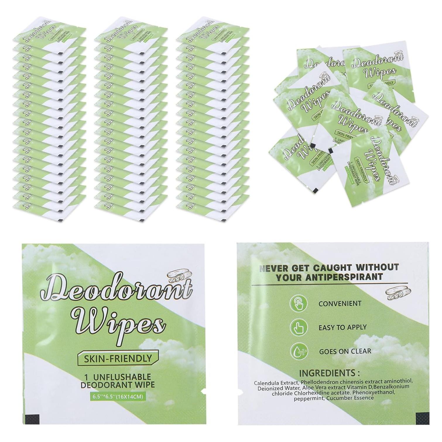 200 Toallitas Desodorantes Keggaen Mini Pepino para Viaje