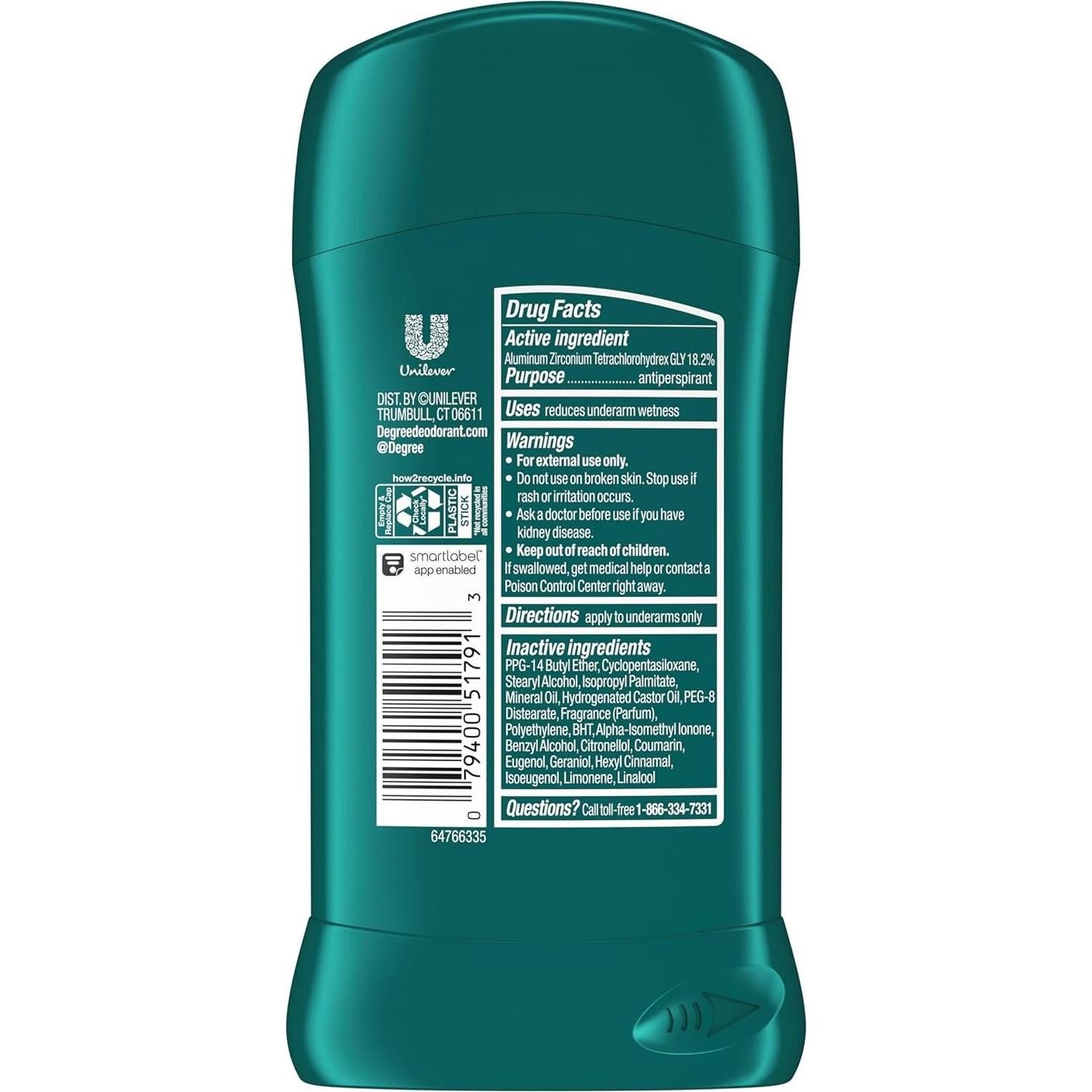Desodorante Antitranspirante en Barra Degree Ultra Fresco 76.5 g
