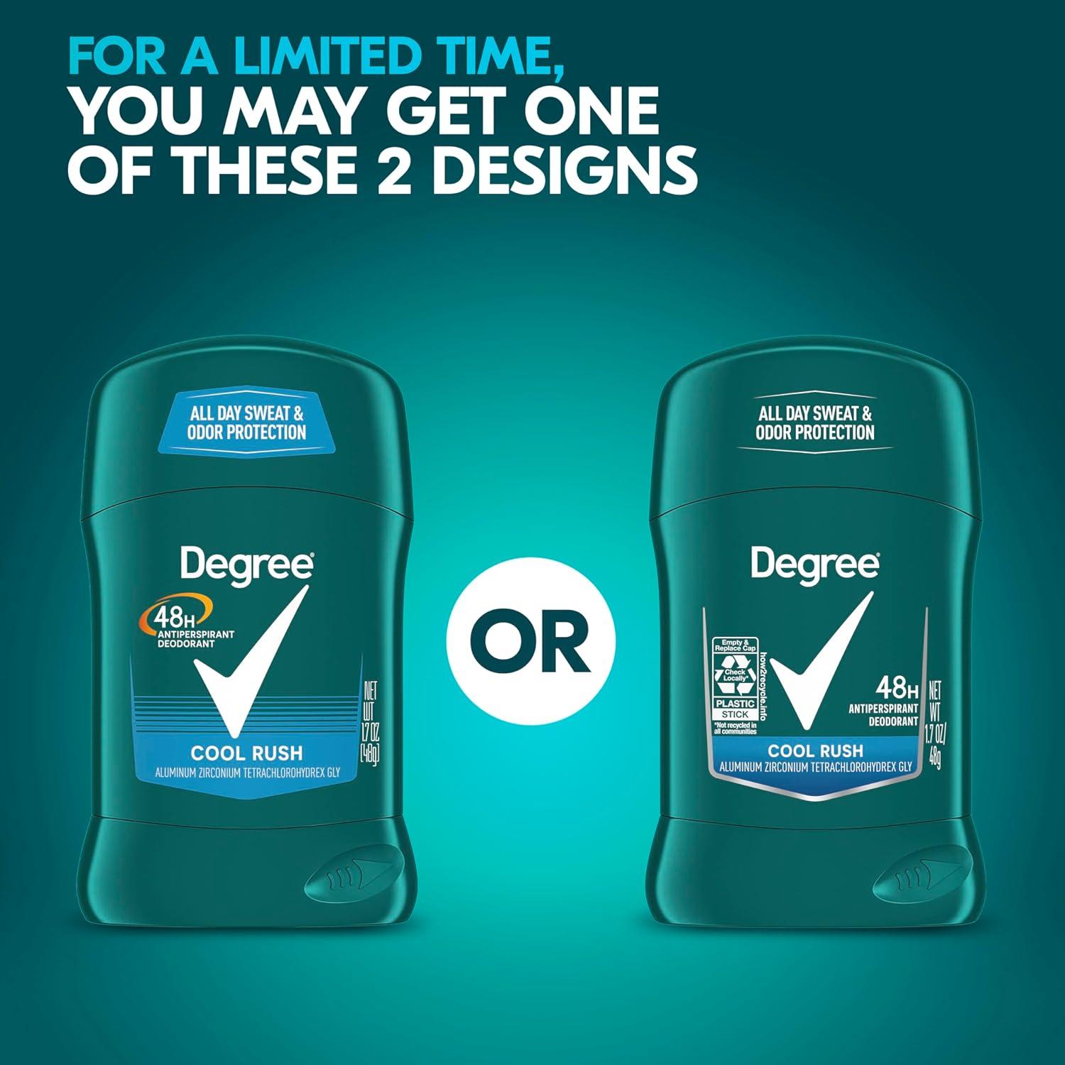 Antitranspirante Desodorante Cool Rush Degree Hombres 48g - 12 Unidades