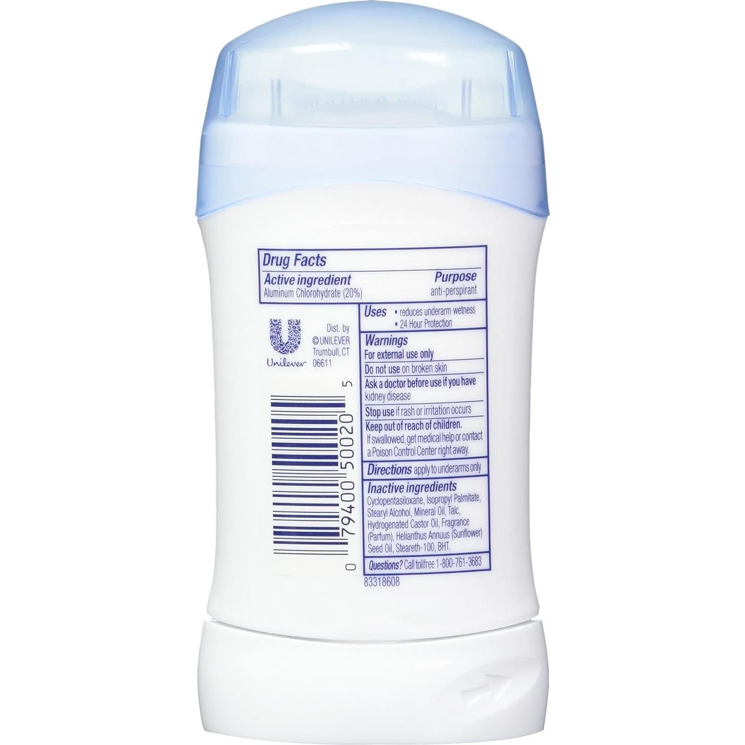 Desodorante Antitranspirante Dove Sólido Invisible 3 Piezas 47ml