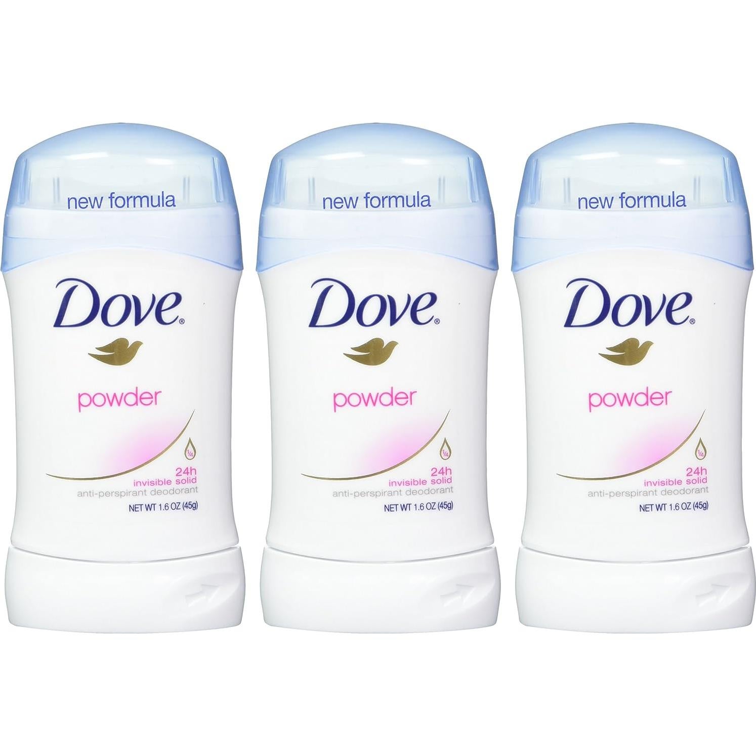 Desodorante Antitranspirante Dove Sólido Invisible 3 Piezas 47ml