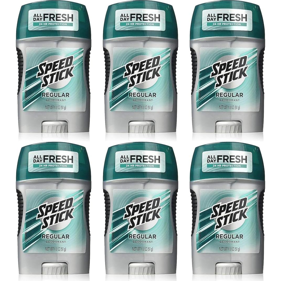 Desodorante Speed Stick Regular 51 g - Paquete de 6 unidades