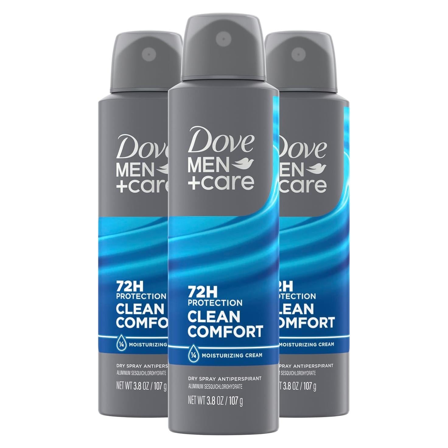 Desodorante Antitranspirante Spray Seco Dove Men+Care 107 g - Comodidad Limpia