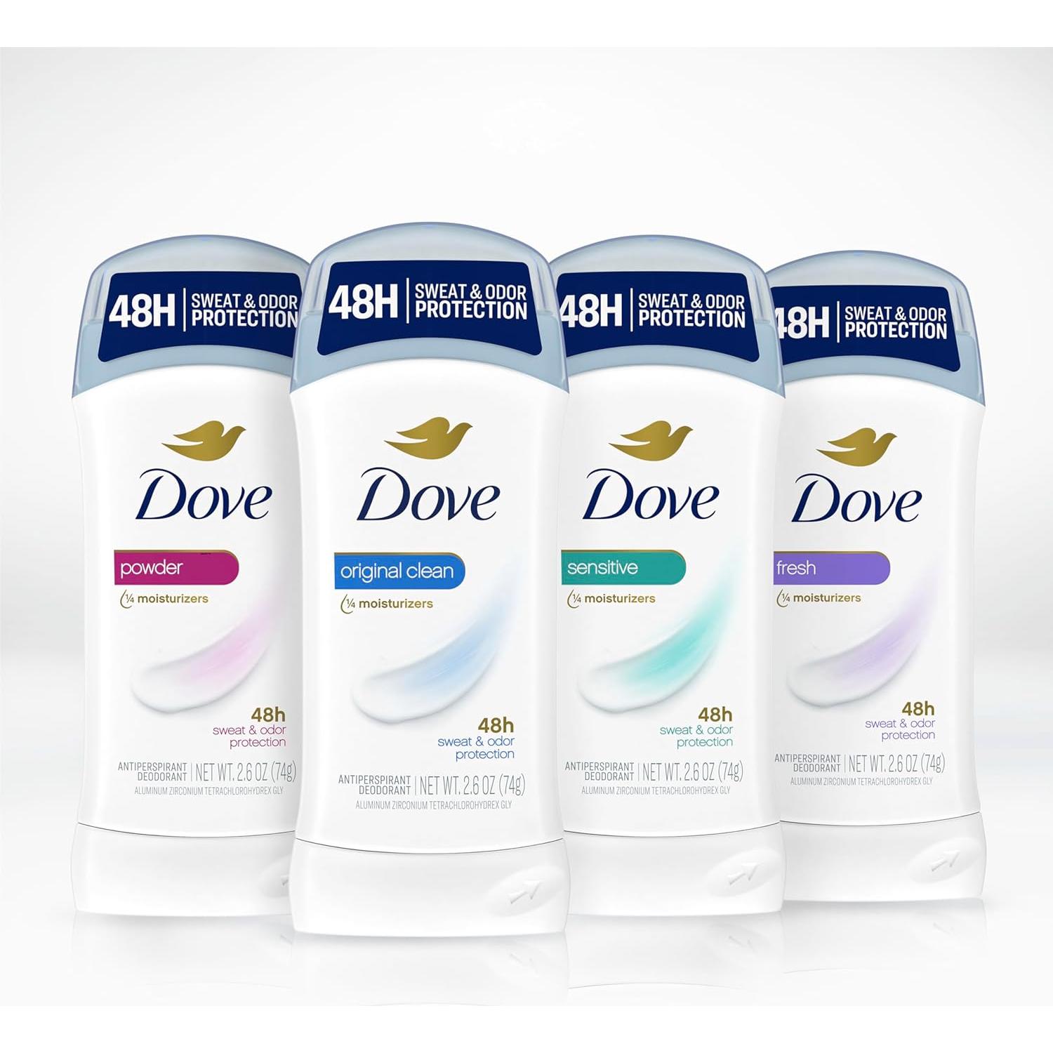 Desodorante Antitranspirante Sólido Dove Invisible 74 g x2