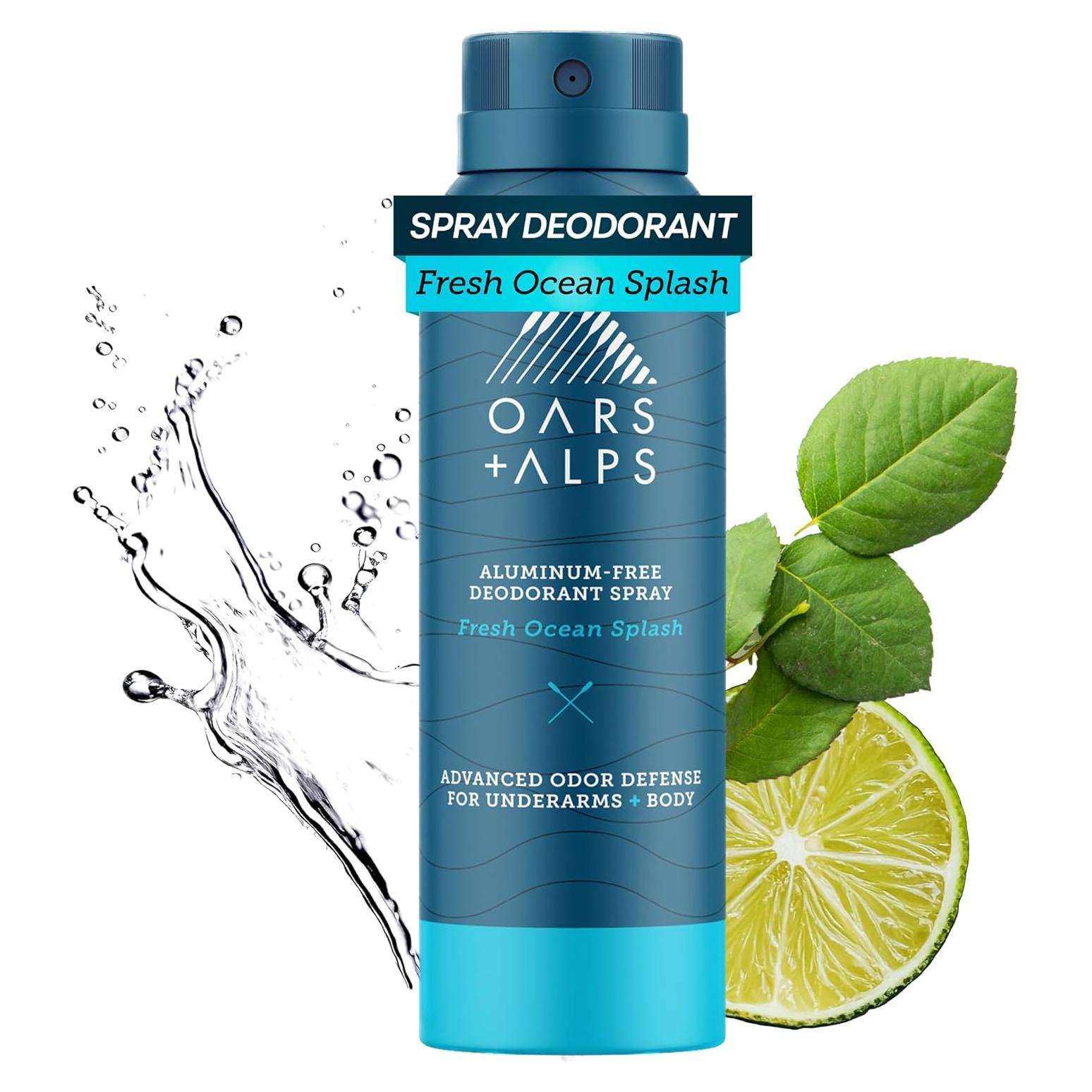Desodorante en Spray Oars + Alps 100 ml Sin Aluminio Splash Oceánico