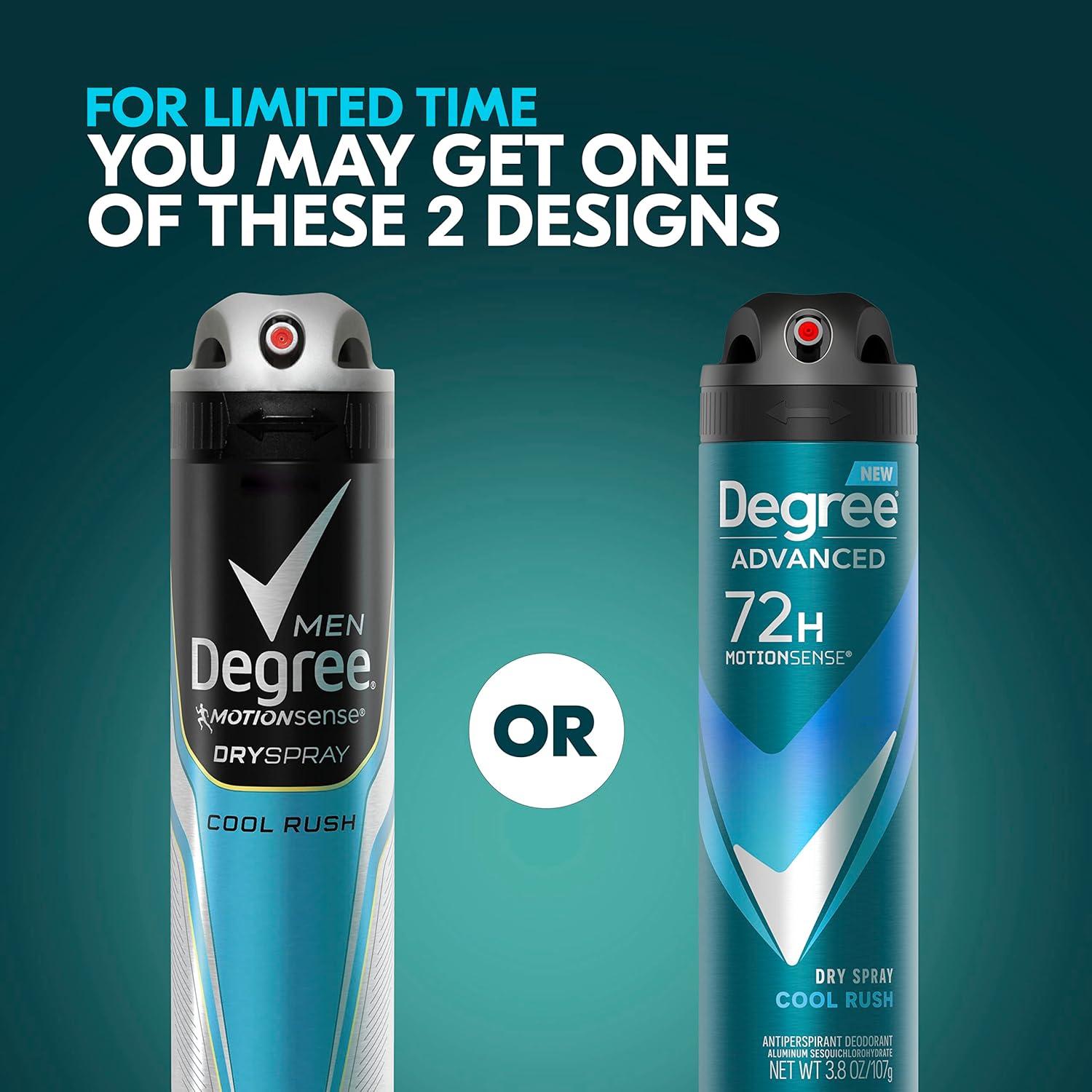 Desodorante Antitranspirante Spray Seco Degree Men 3x107g Cool Rush