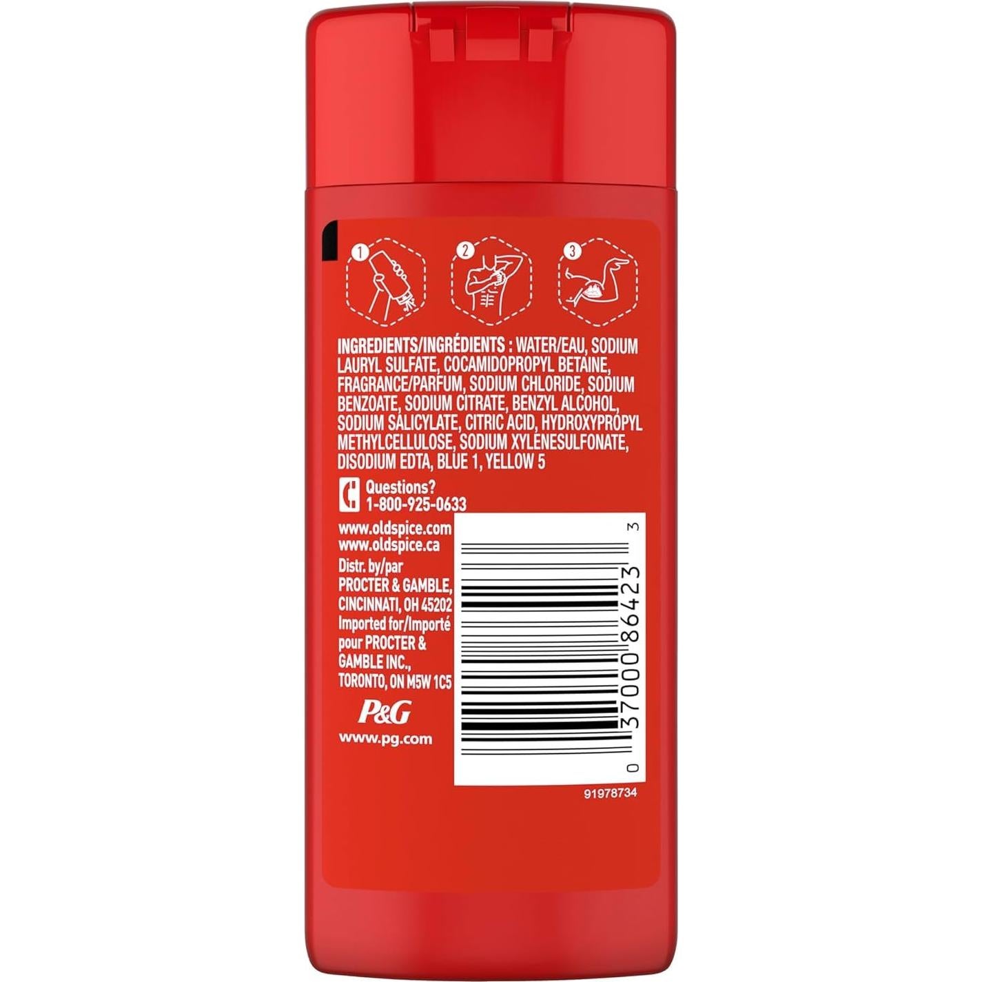 Antitranspirante y Desodorante Old Spice Volcán 3x73g + Gel de Ducha