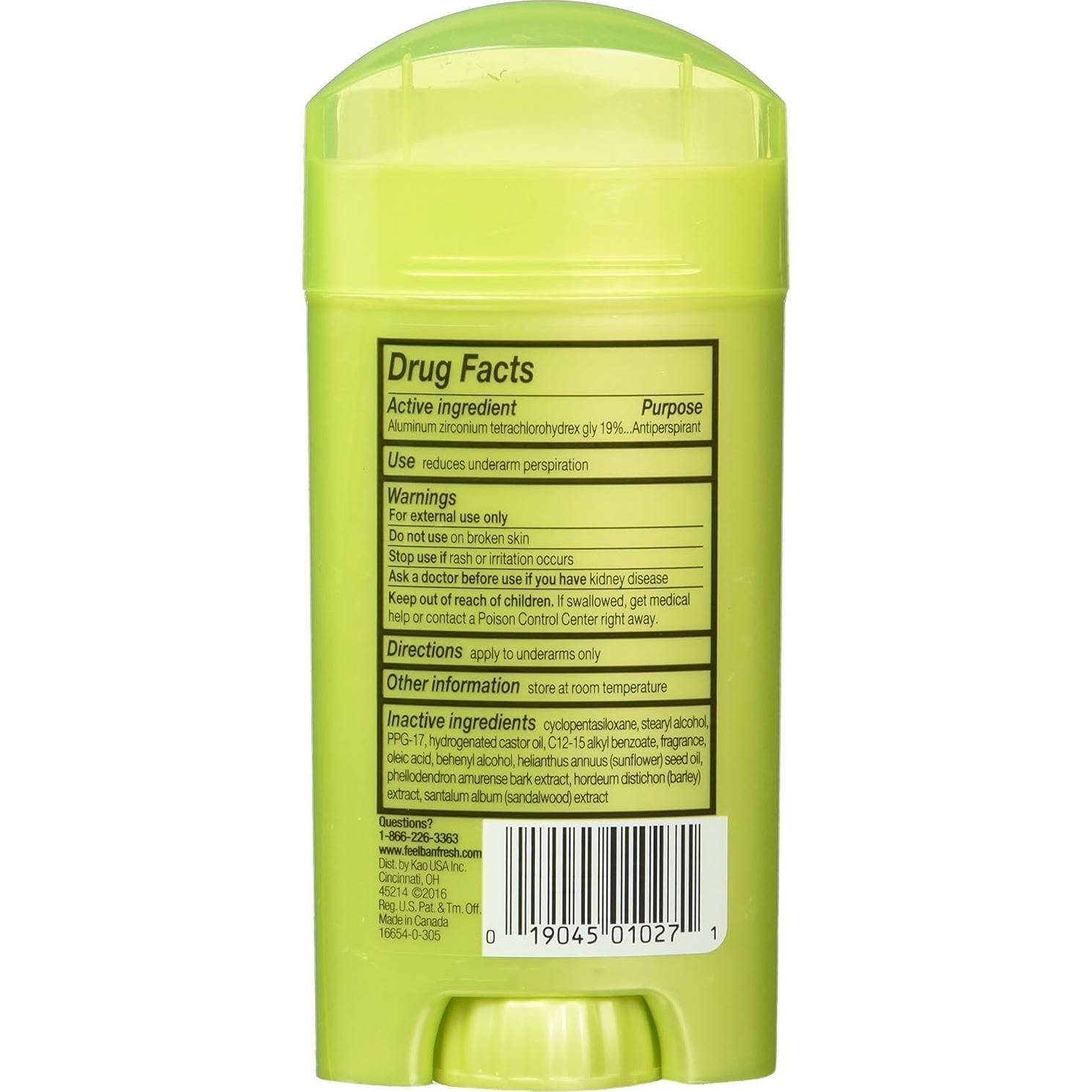 Desodorante Antitranspirante Ban 76ml Sólido Invisible 2 Pzas