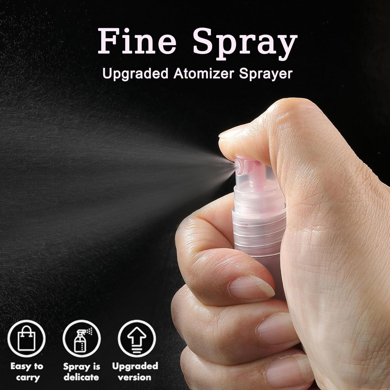 10 Mini Botellas Rellenables de Spray KCKHFA 5ml - A Prueba de Fugas