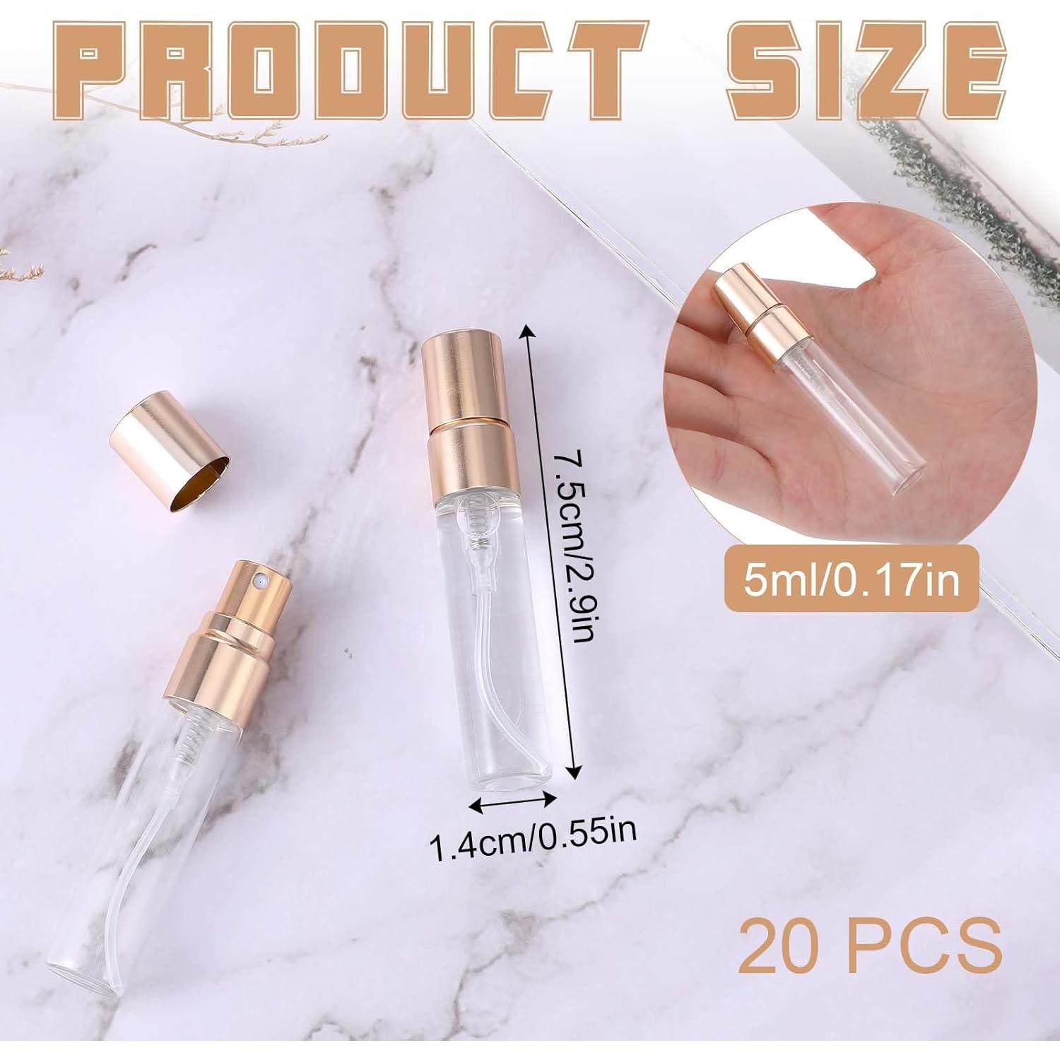 Paquete de 20 botellas de spray de vidrio 5ml Xthrotsenk