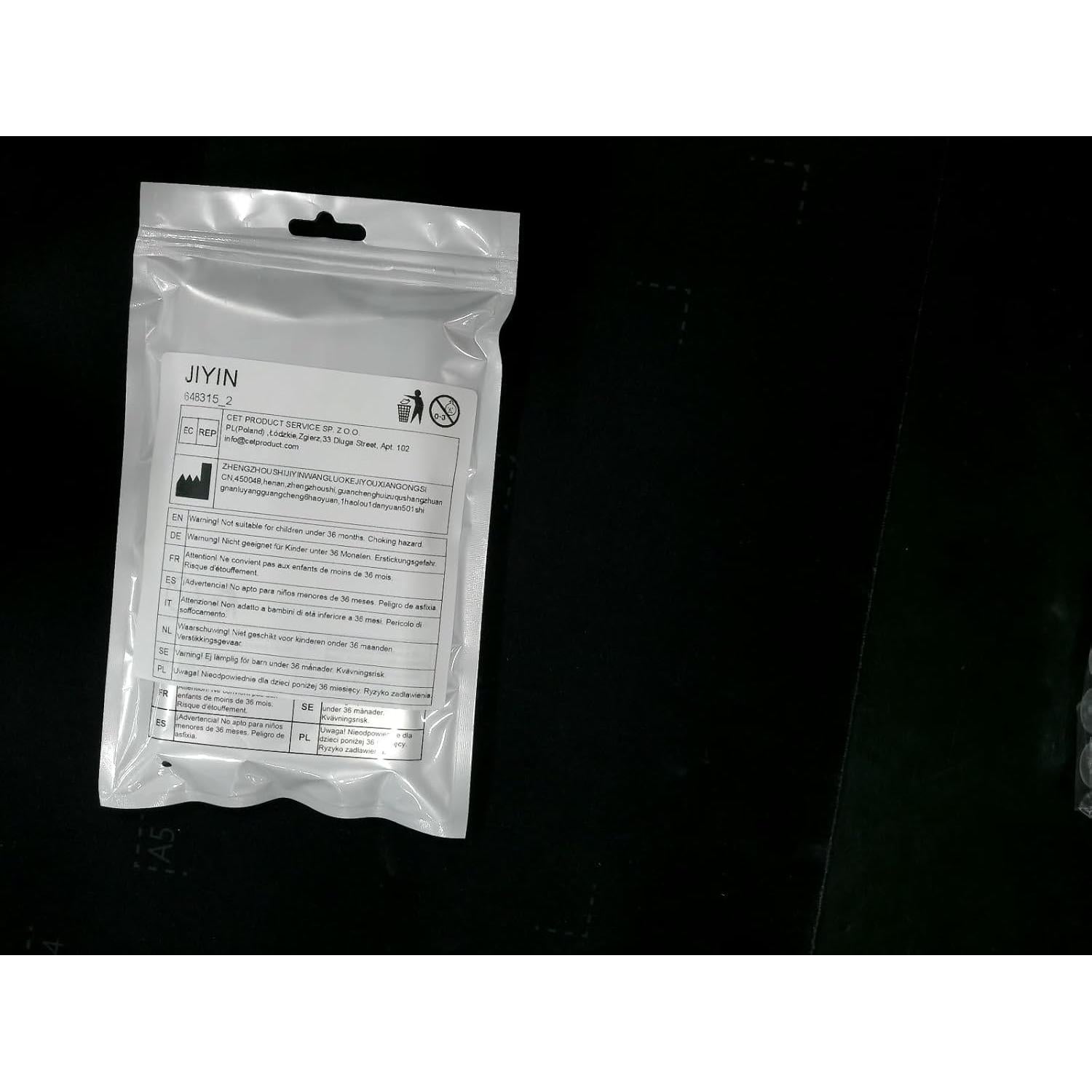 5 Mini Botellas de Spray JIYIN 10ml Recargables Transparentes