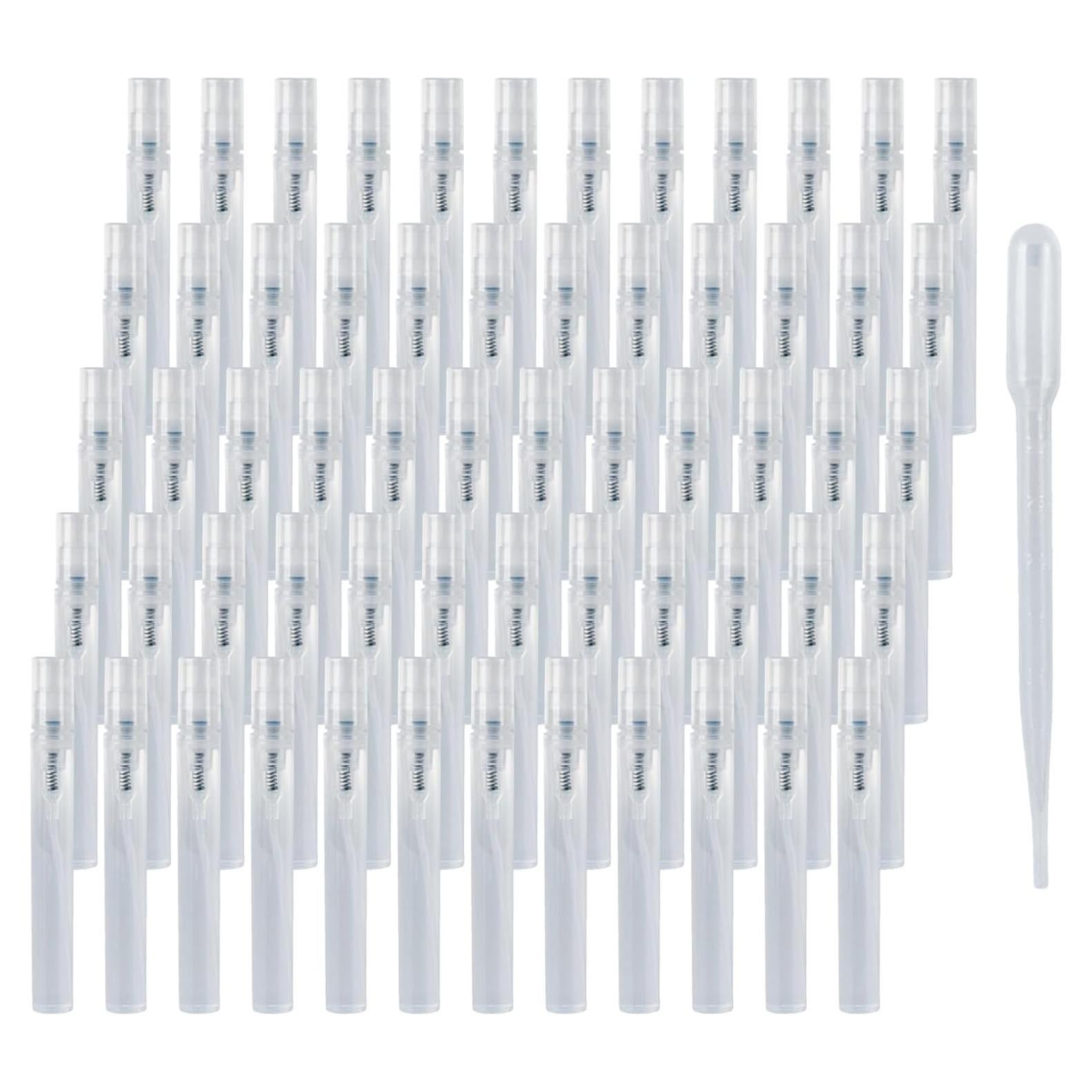 60 Mini Botellas de Spray 5ml RAQEHO Recargables para Viaje