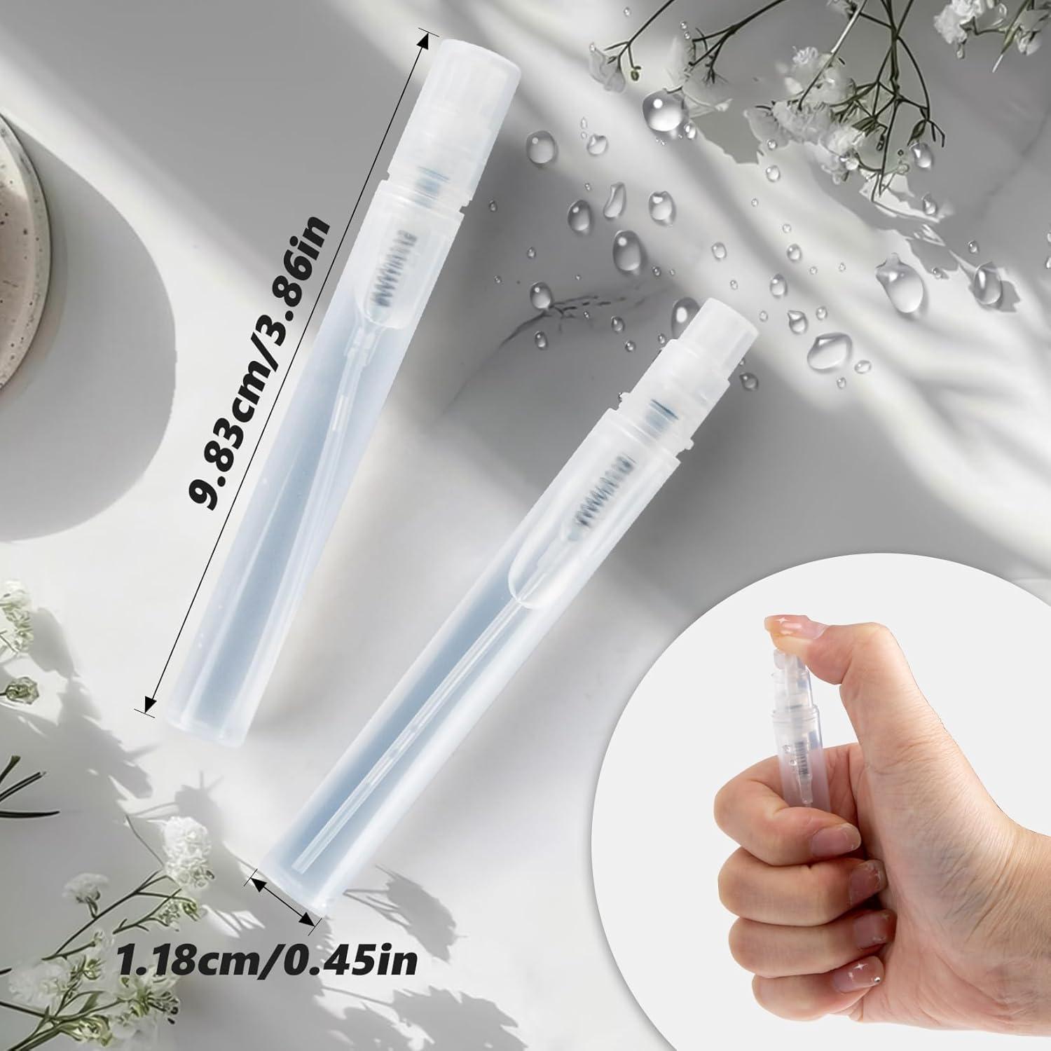 60 Mini Botellas de Spray 5ml RAQEHO Recargables para Viaje