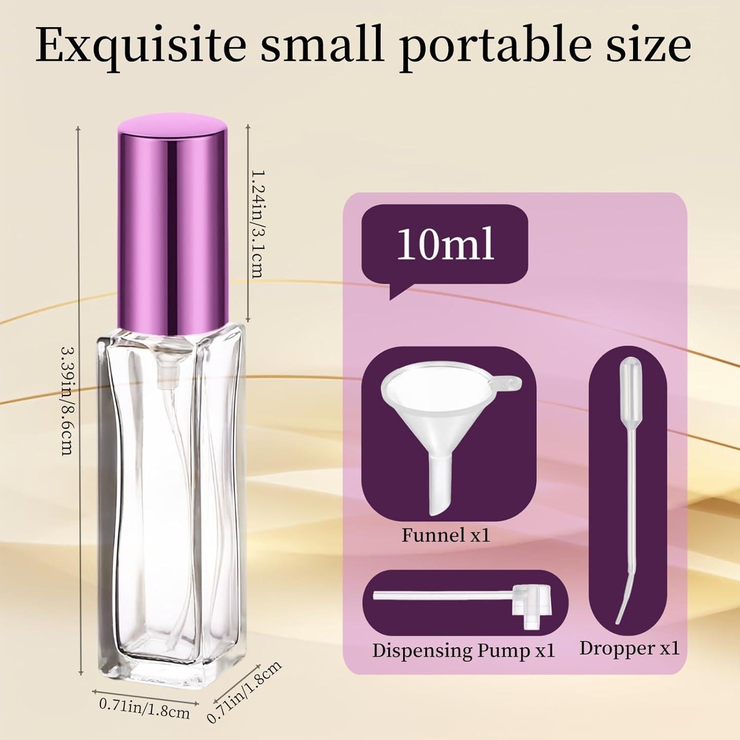 6 Botellas Rellenables de Perfume 10ML SWJLR Portátil