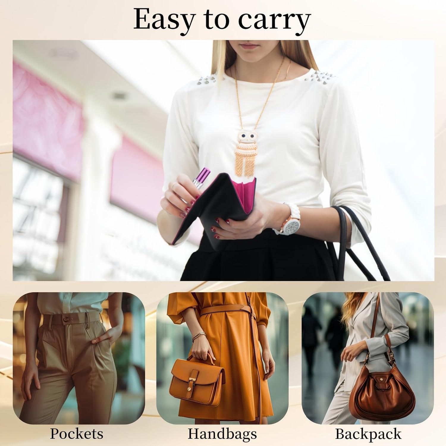 6 Botellas Rellenables de Perfume 10ML SWJLR Portátil