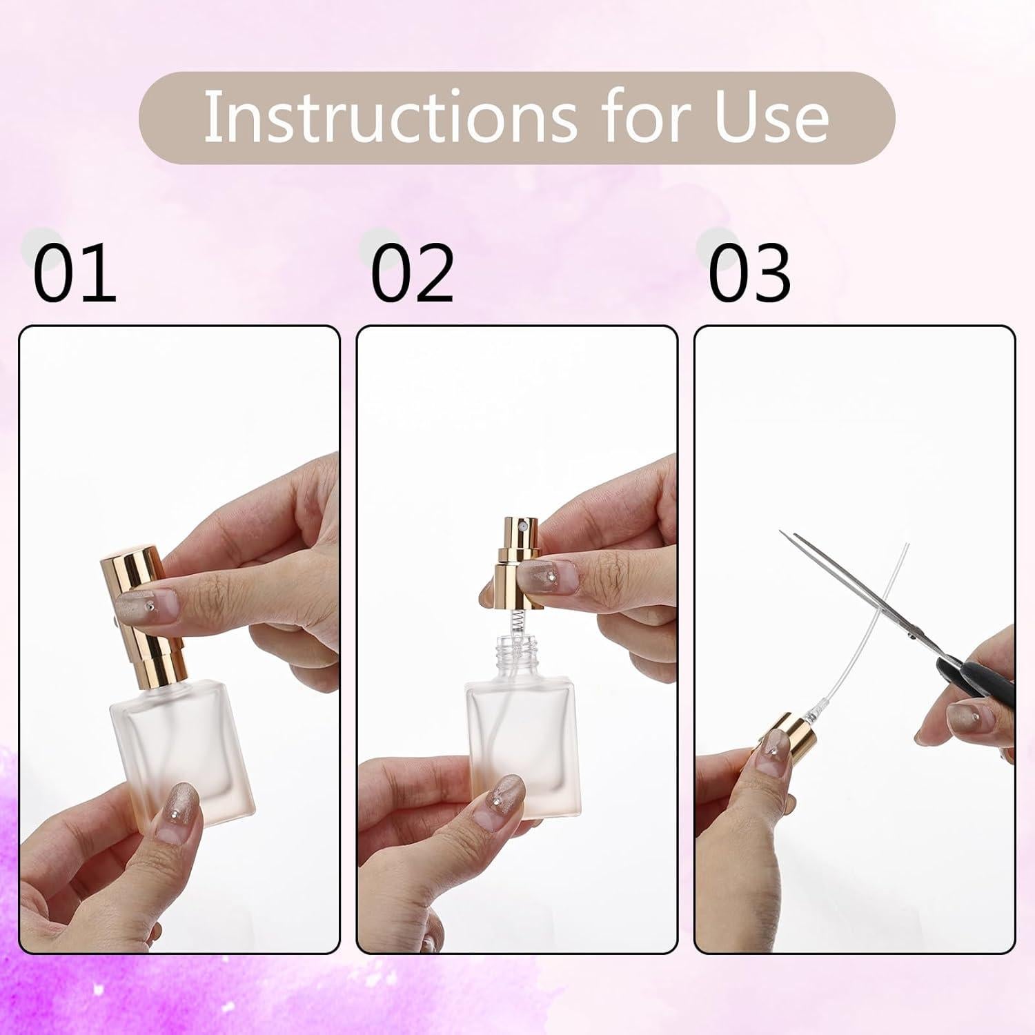 Set de 3 Botellas de Perfume Rellenables 10ml THXKCQLL