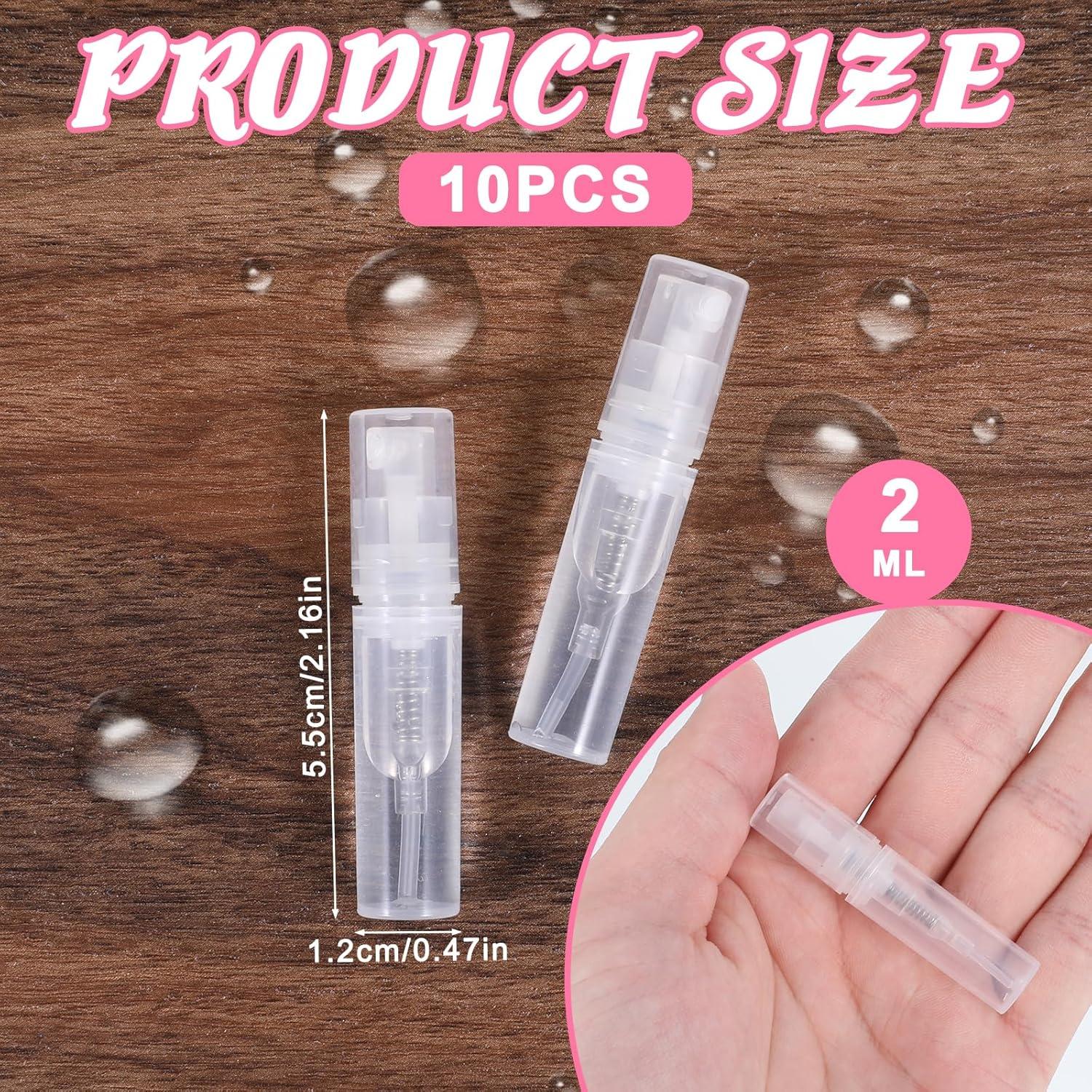 Juego de 10 Botellas de Spray Mini 2ml InnoHHustle Transparentes